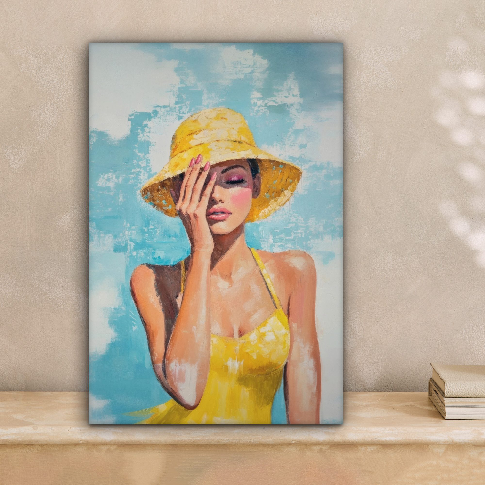 OneMillionCanvasses® Leinwandbild Kunstdrucke - Frau - günstig online kaufen