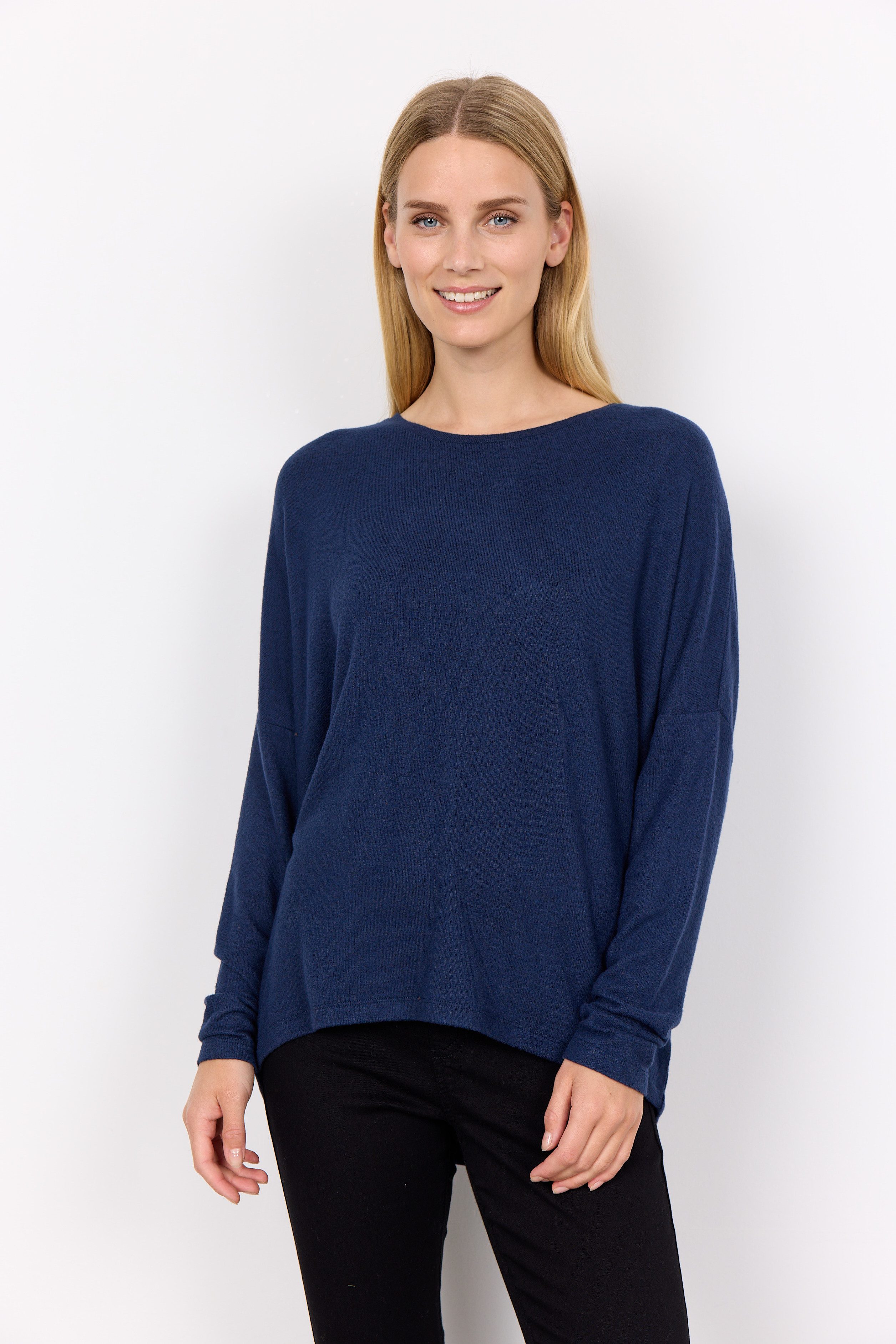 Shirtbluse Soyaconcept Bluse SC-Biara in Dunkelblau