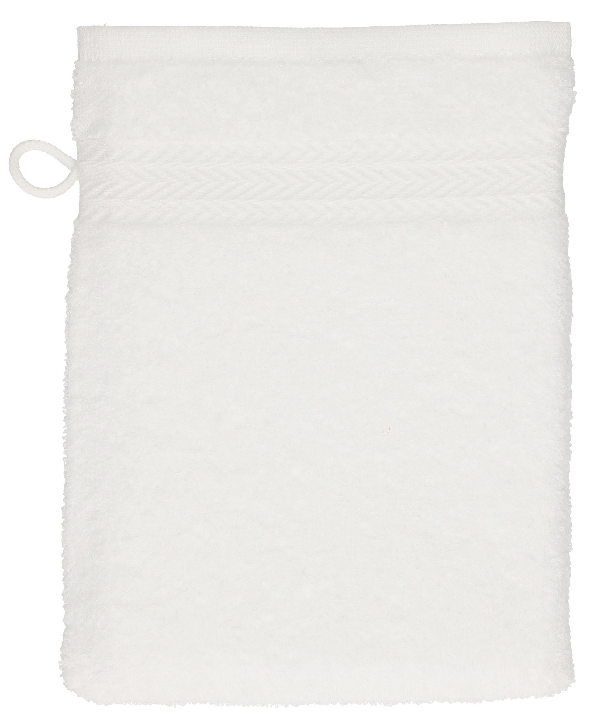 Waschhandschuhe - Betz Waschhandschuh Premium Waschlappen Set (10-tlg) 100% ocean 16x21 Baumwolle Farbe weiß Stück cm 10