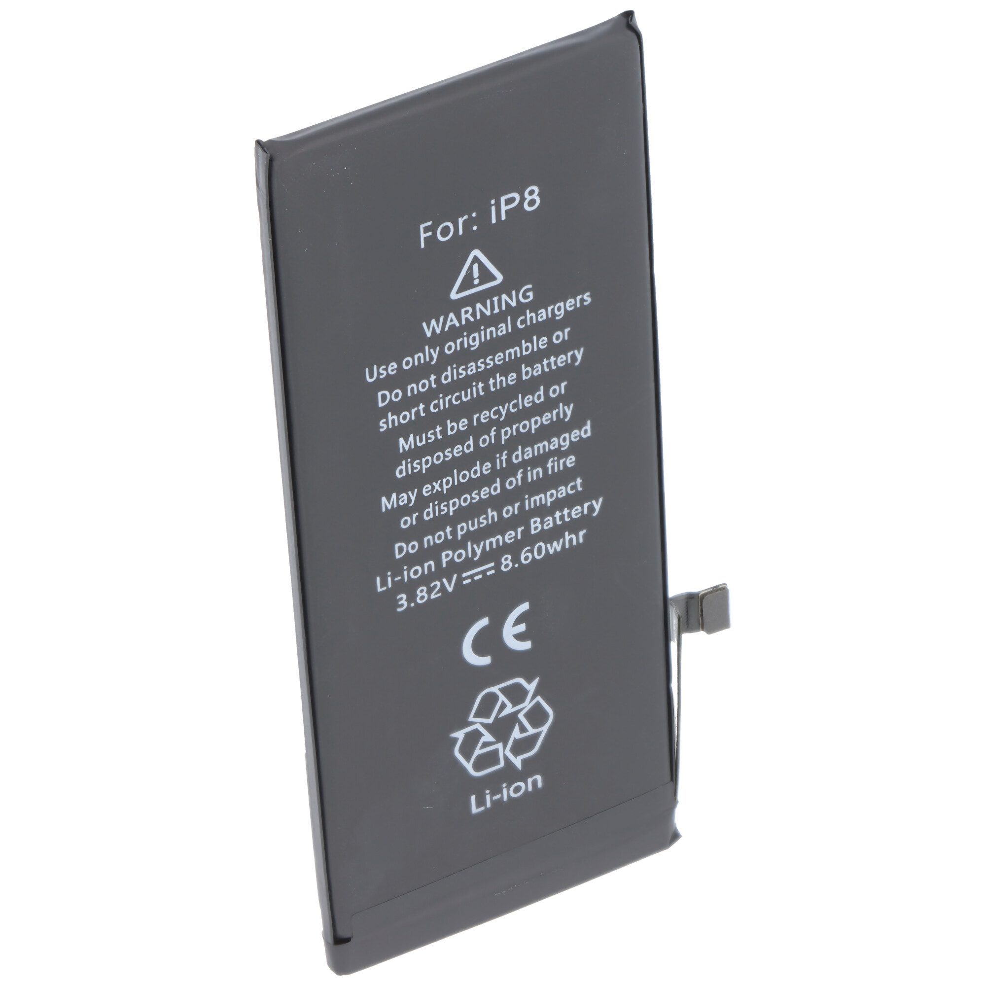 Akku passend für Apple iPhone 8, Li-Polymer, 3,82V, 1980mAh, 7,6Wh, h Akku