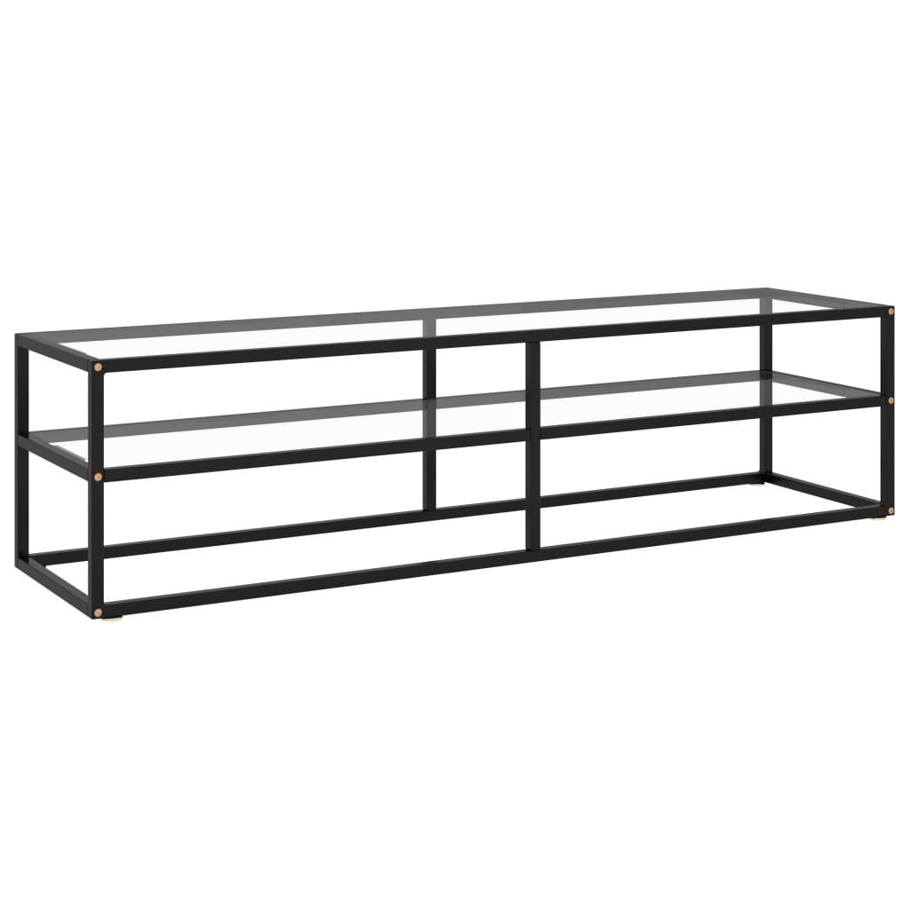 vidaXL TV-Schrank TV-Schrank Schwarz mit Hartglas günstig online kaufen