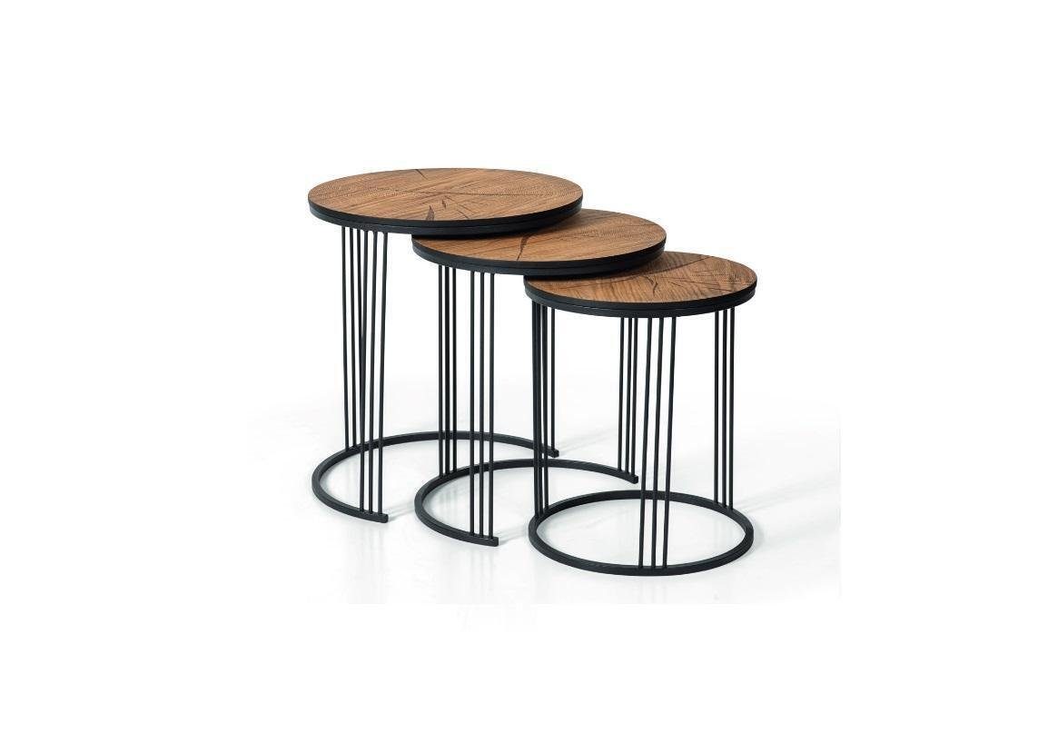 Beistelltisch), Beistelltisch JVmoebel Made in Wohnzimmertisch Design Tische Set 3x Couchtisch Europa 3x Beistelltisch (3-St., Doppel