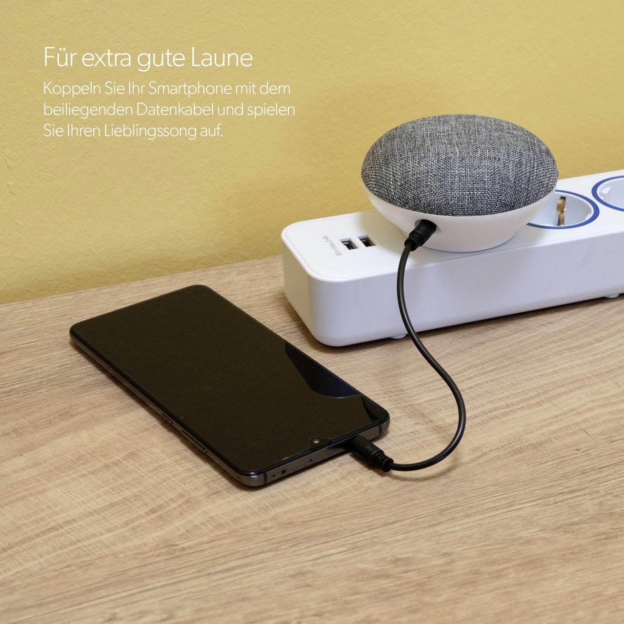 UNITEC Türklingel UNITEC Funk-Gong WDMP10 mp3 grau