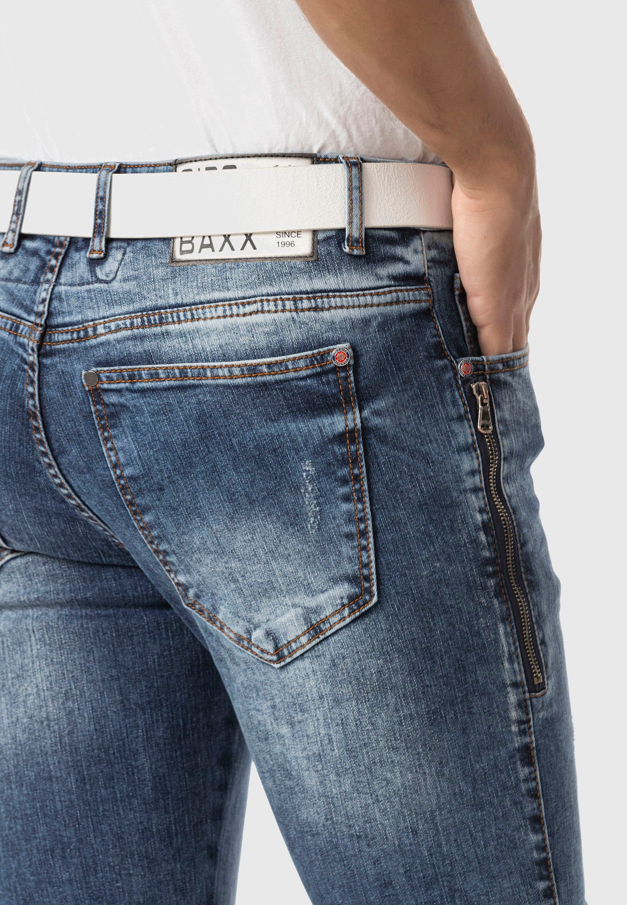 Cipo & Baxx 5-Pocket-Jeans Jeans im Used-Look