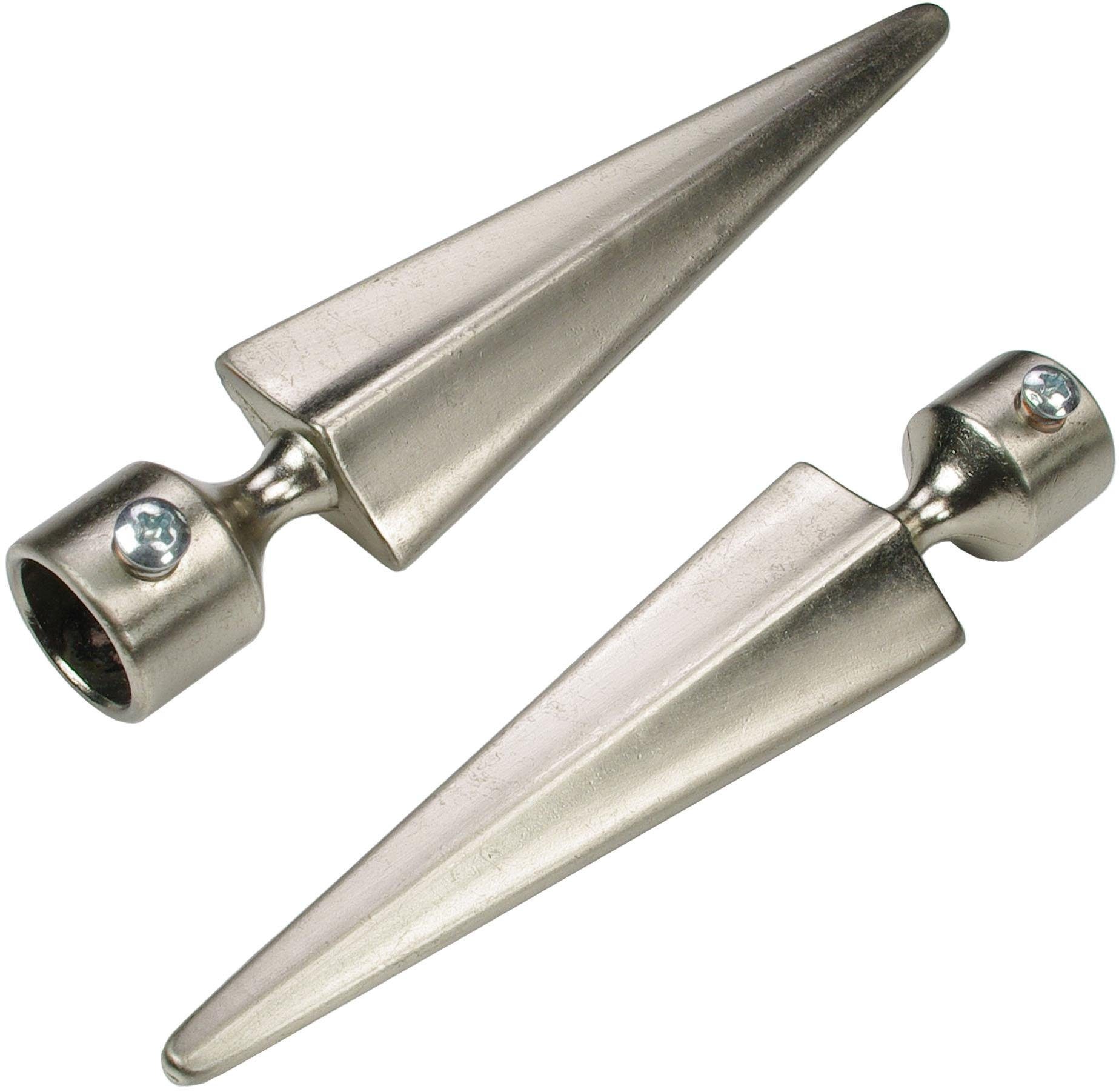 Liedeco Gardinenstangen-Endstück Herkules, Gardinen, (Set, 2-St), für Gardinenstangen Ø 16 mm