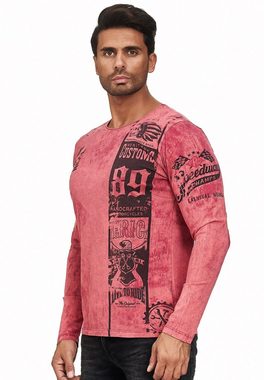 Rusty Neal Langarmshirt mit coolem Print