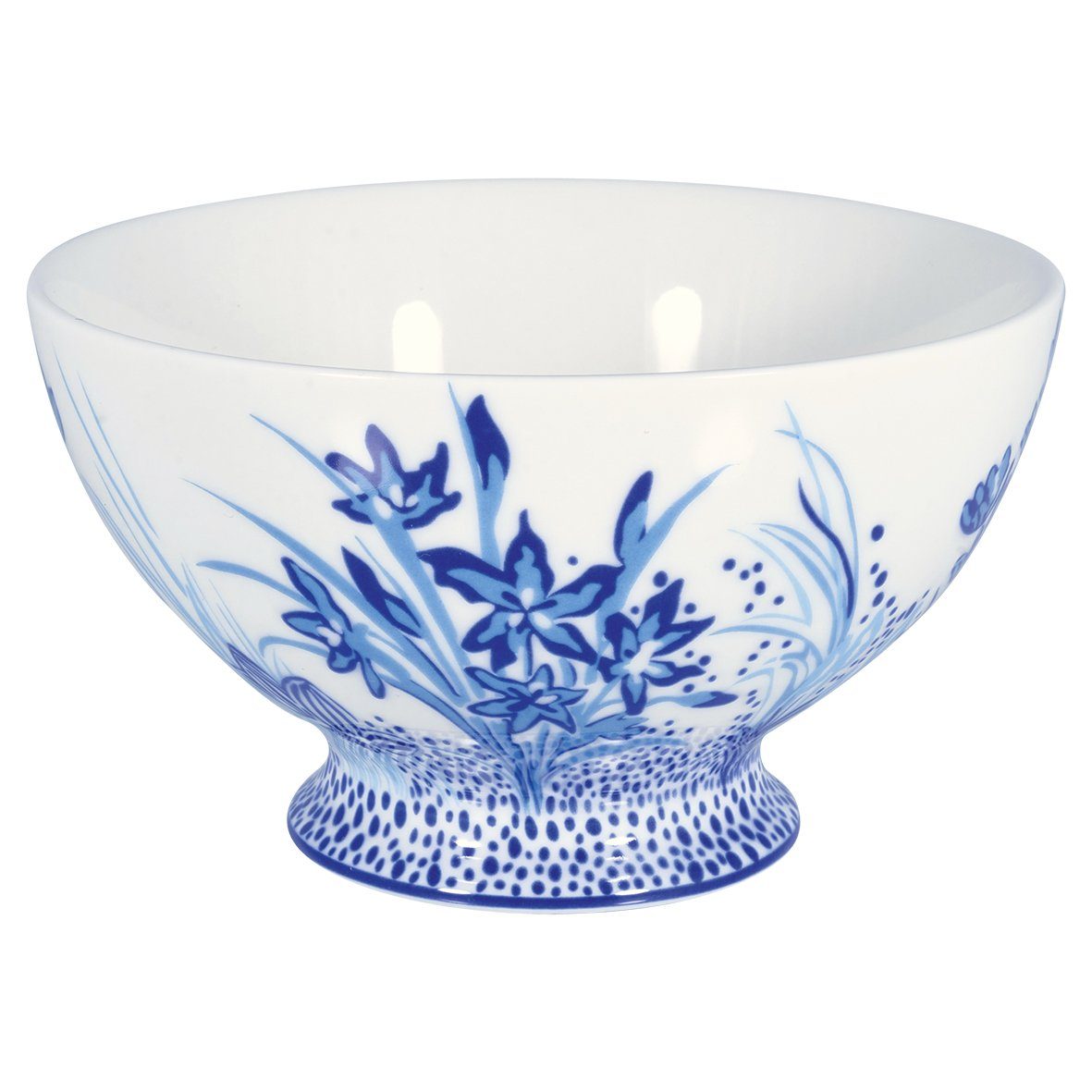 Greengate Schale Kristel Soup Bowl white 15cm, Steinzeug, (Bowls)