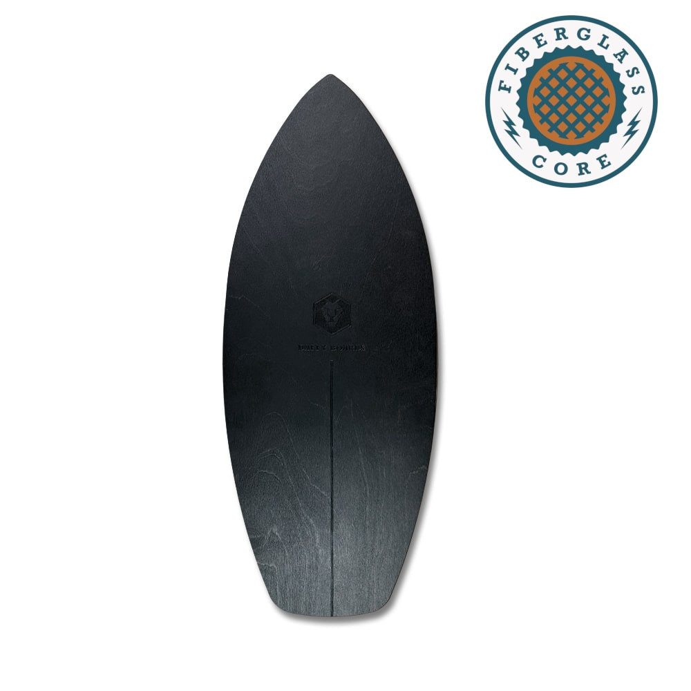 Balanceboard Surf Style mit Fiberglas-Kern - Design: Black