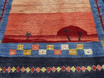 Orientteppich Perserteppich 144x100 Handgeknüpft Perser Gabbeh Teppich Schurwolle, Morgenlandbazar, Handgeknüpft aus reine Schurwolle
