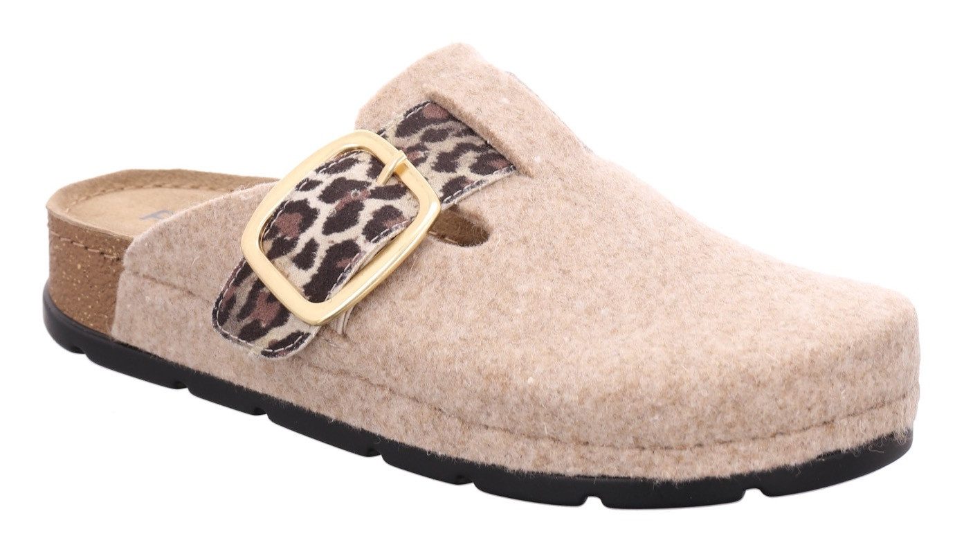 Rohde SOAVE Pantoffel Hausschuh, Schlappen, Clog, Homeslipper mit Plateausohle