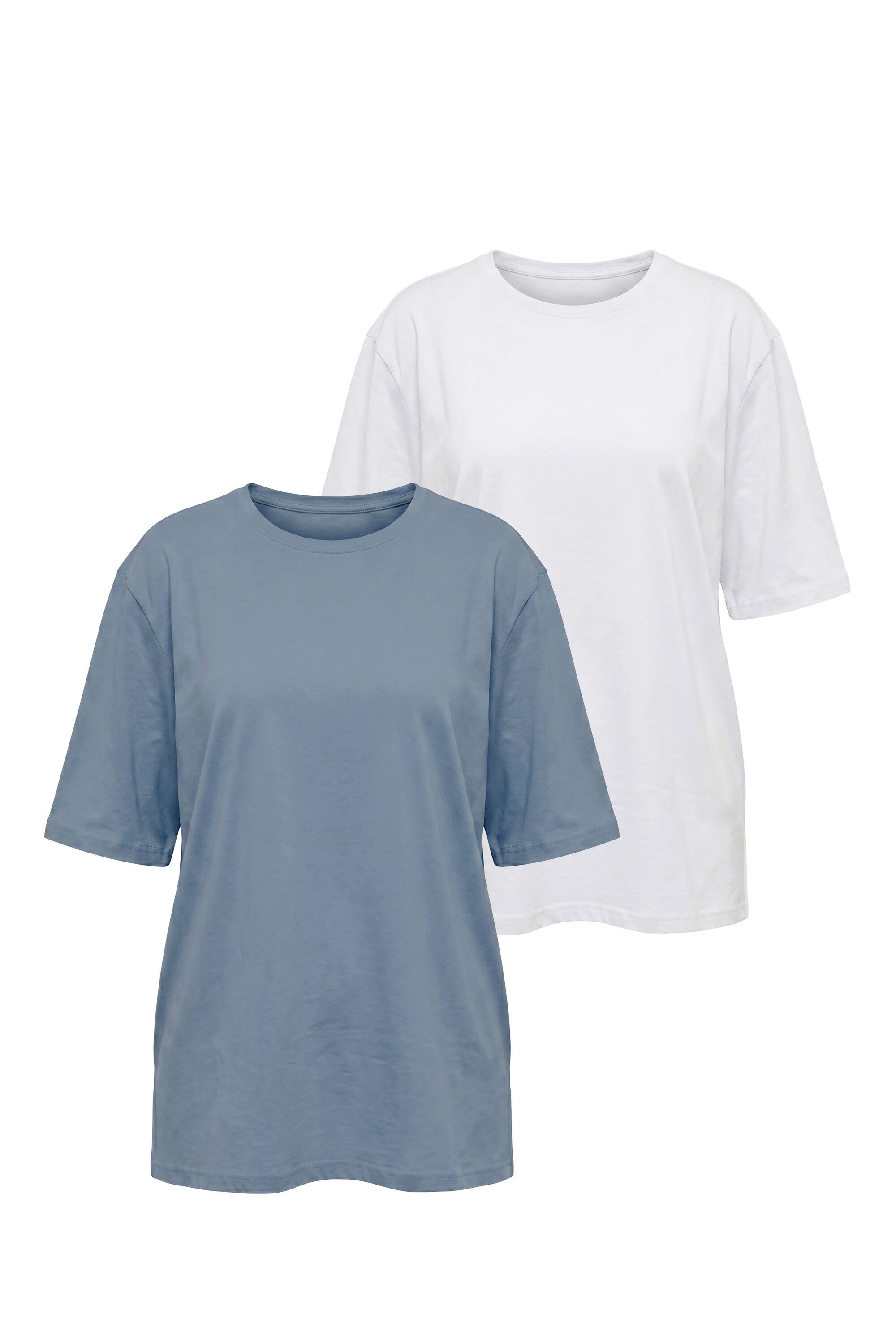 Ulla Popken T-Shirt T-Shirts 2er-Pack Rundhals Halbarm Bestseller