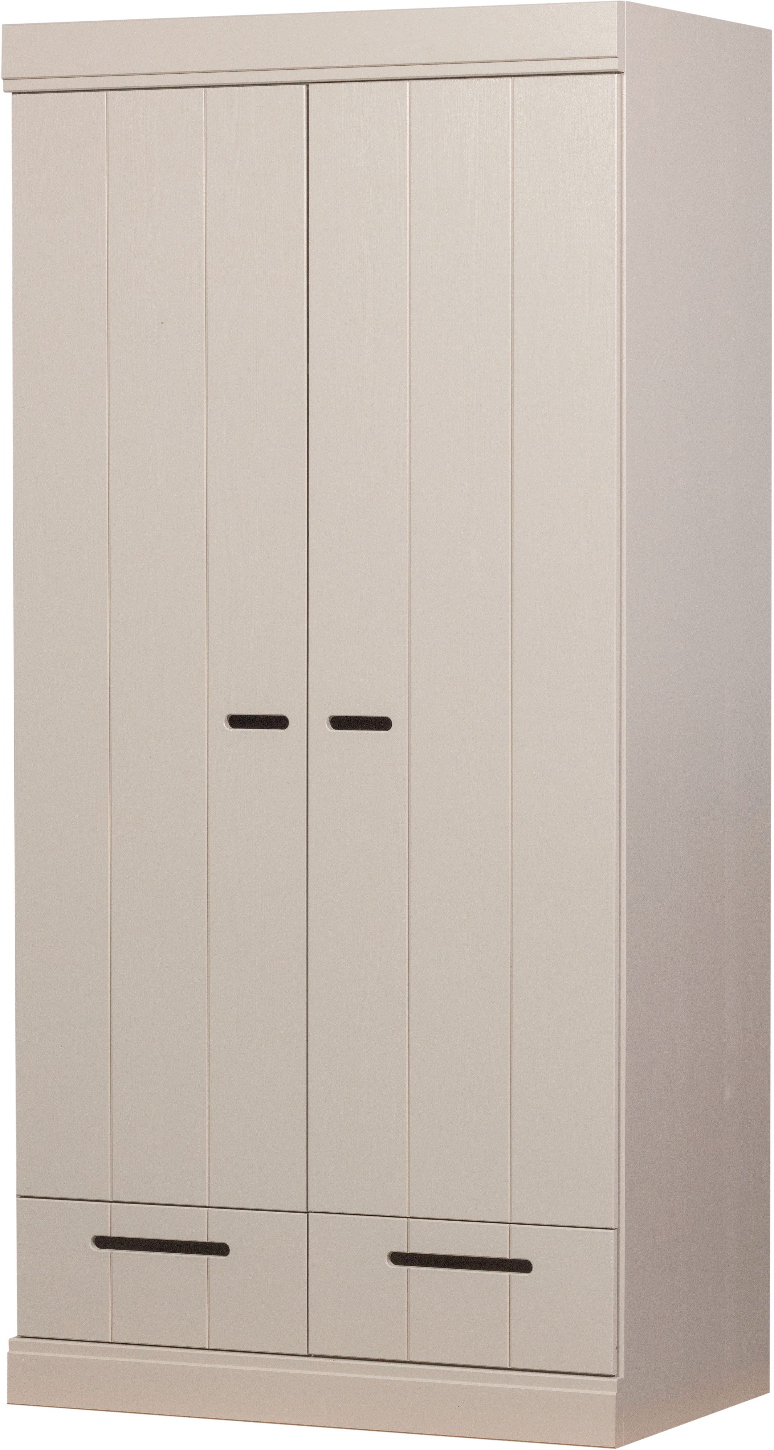 WOOOD Kleiderschrank WOOOD CONNECT 2-türiger Kleiderschrank Connect aus FSC-Kiefer, modular & praktisch