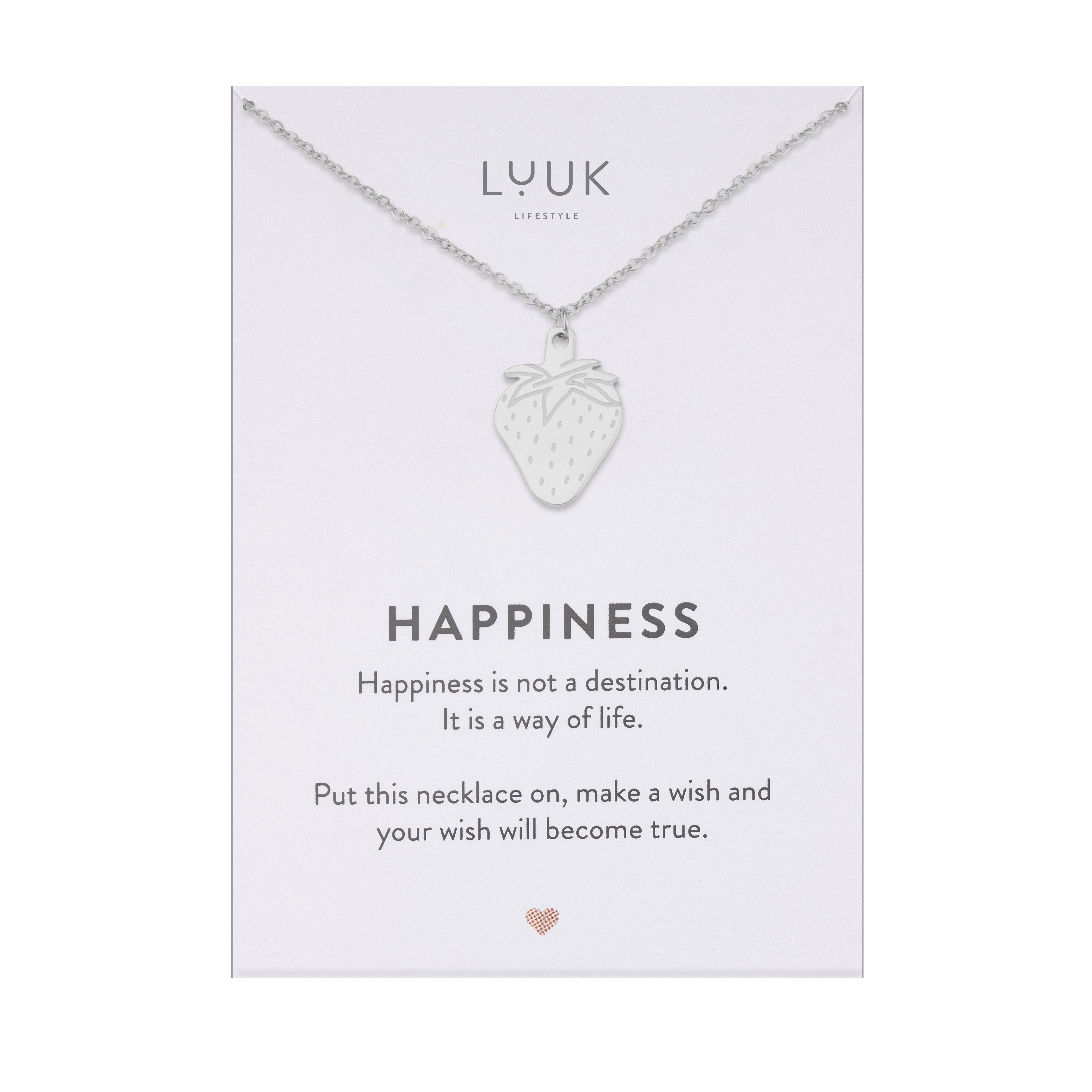 LUUK LIFESTYLE Kette mit Anhänger Erdbeere, günstig online kaufen