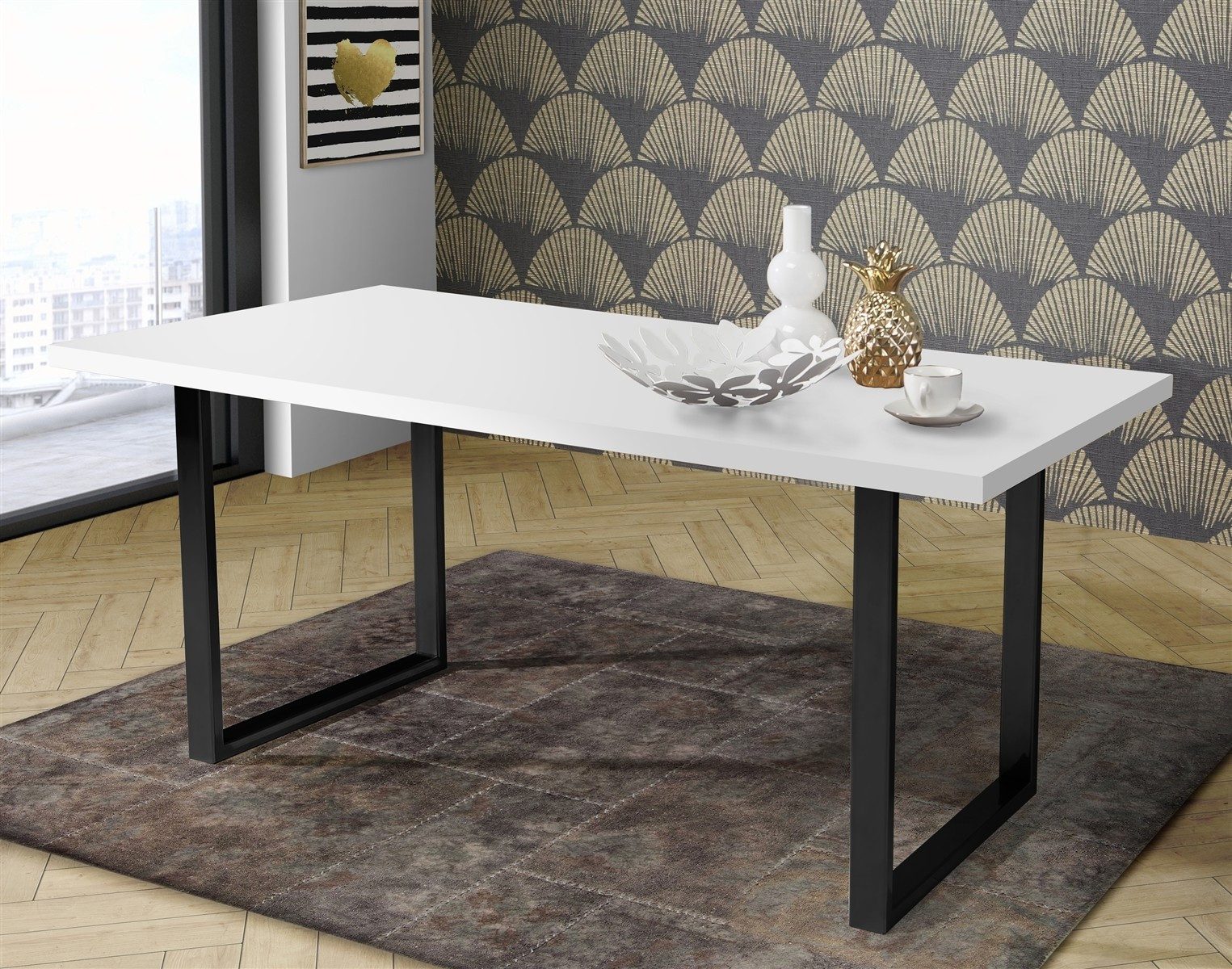 PREISBRECHER Esstischplatte TABLES, in Weiss - 180x3,8x90cm (BxHxT)