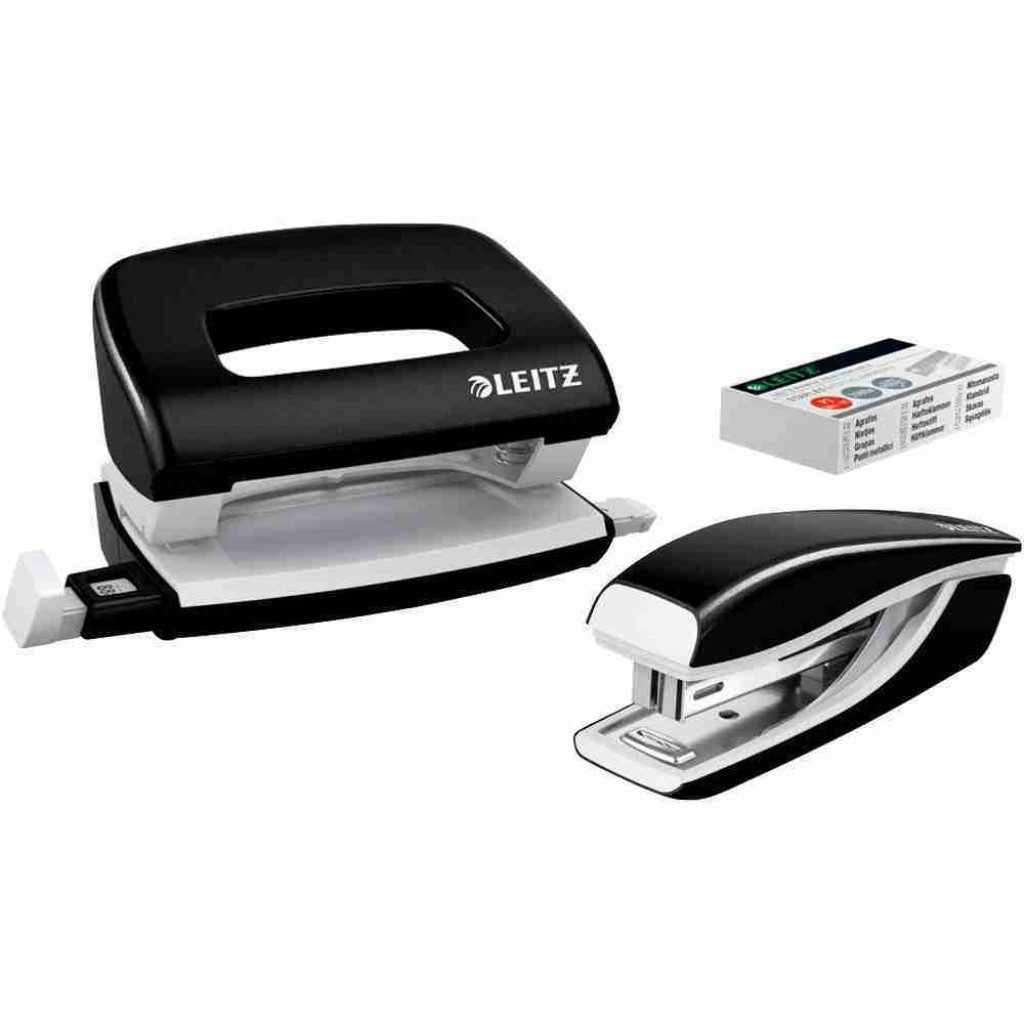 LEITZ Locher LEITZ Locher und Heftgeräte Set 3-teilig, Locher und Heftgeräte Set