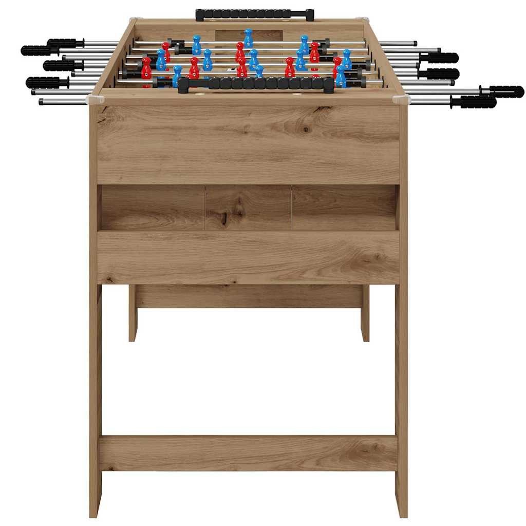 vidaXL Kickertisch Tischfußballtisch Artisan-Eiche 125 x 60,5 x 80 cm (1-tlg)