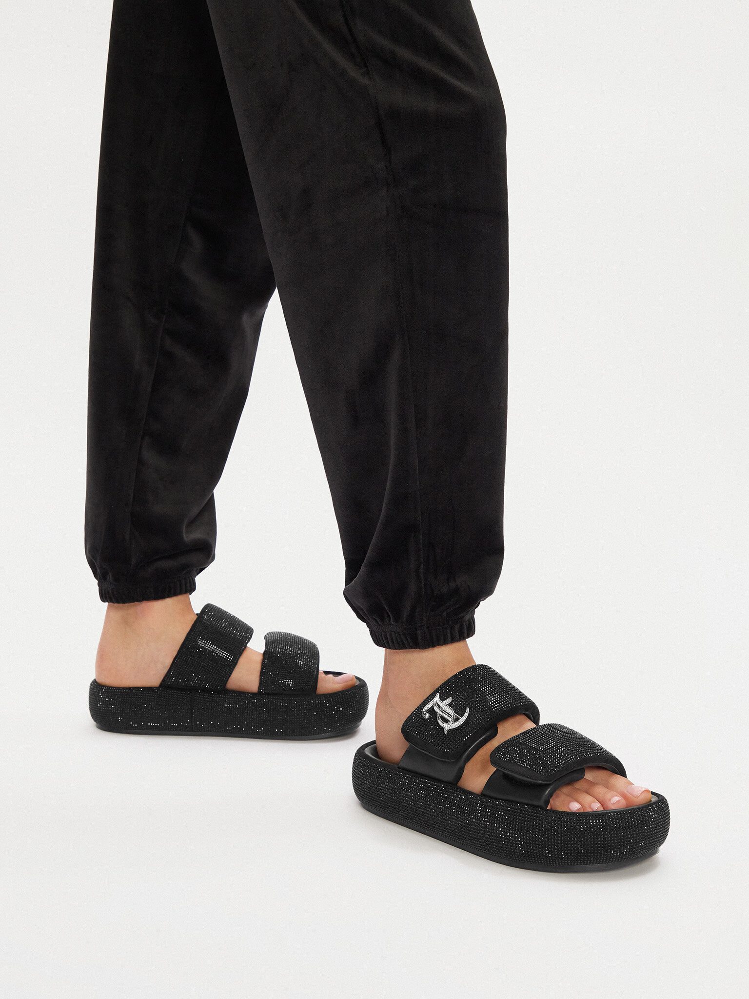 Juicy Couture Juicy Couture Damen Flip-Flops Schwarz WSS21515-02 Badepantolette