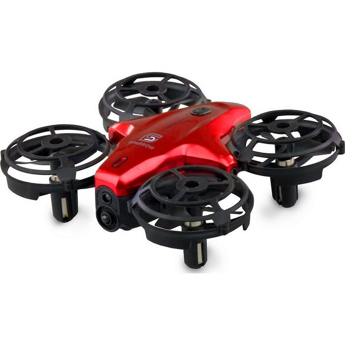 Amewi Spielzeug-Auto Sparrow Mini-Drohne mit Steuerungssensoren rot