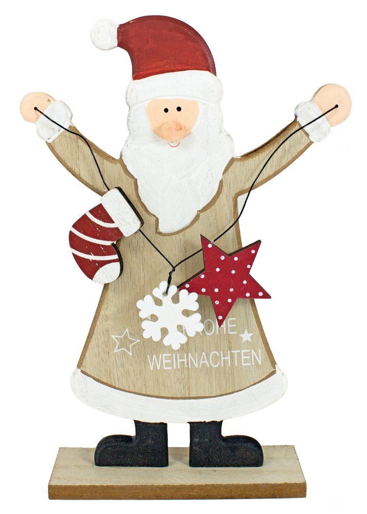RIFFELMACHER & WEINBERGER Christbaumschmuck Riffelmacher Weihnachtsmann mit Dekokette 18224 -