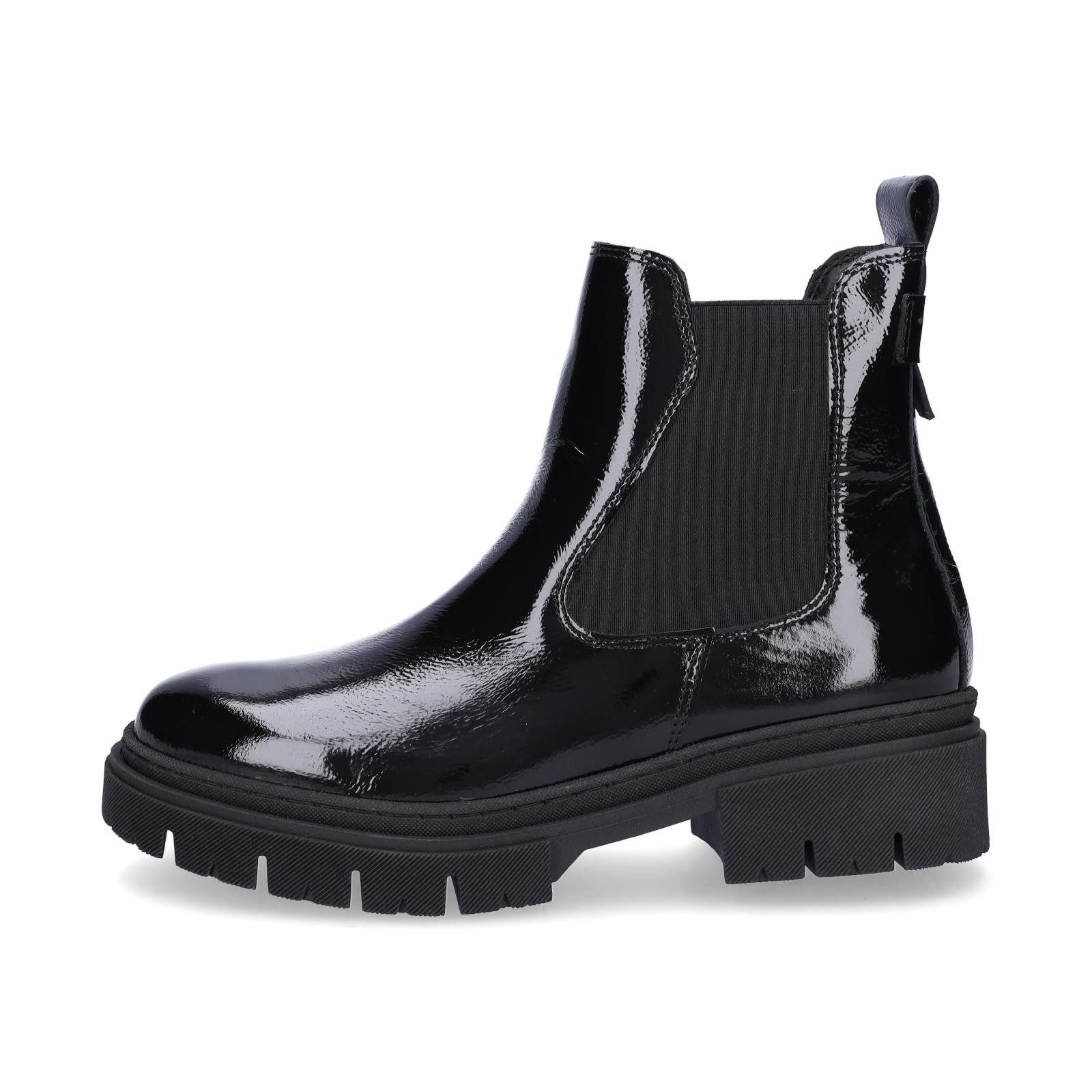 Tamaris Tamaris Damen Chelsea Boot schwarz Lack Chelseaboots