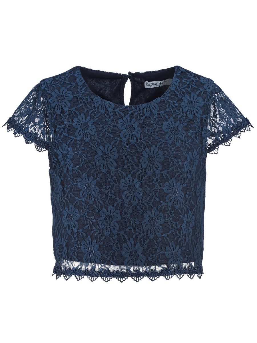 happy girls Spitzenshirt Spitzenshirt kurz (1-tlg) edel