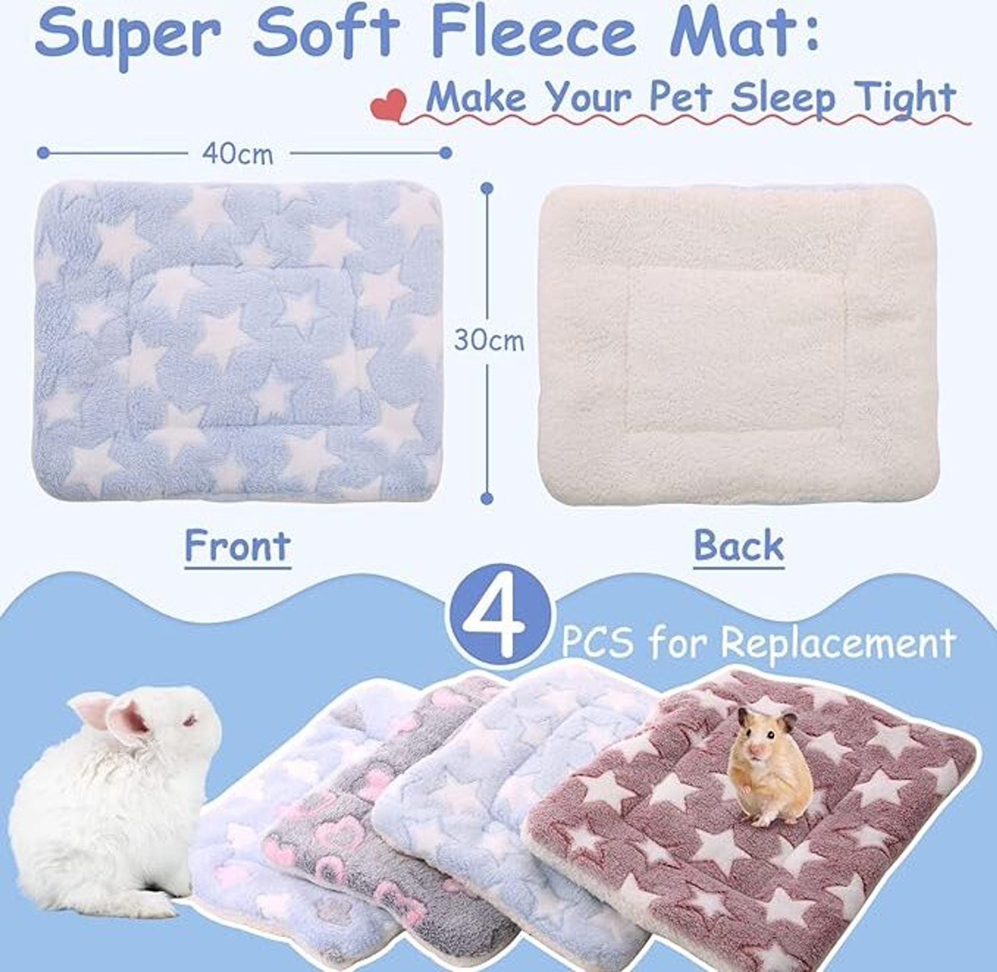 FELIXLEO Eichhörnchenkobel Weiches Kleintier Bett für Meerschweinchen Hamster und Eichhörnchen
