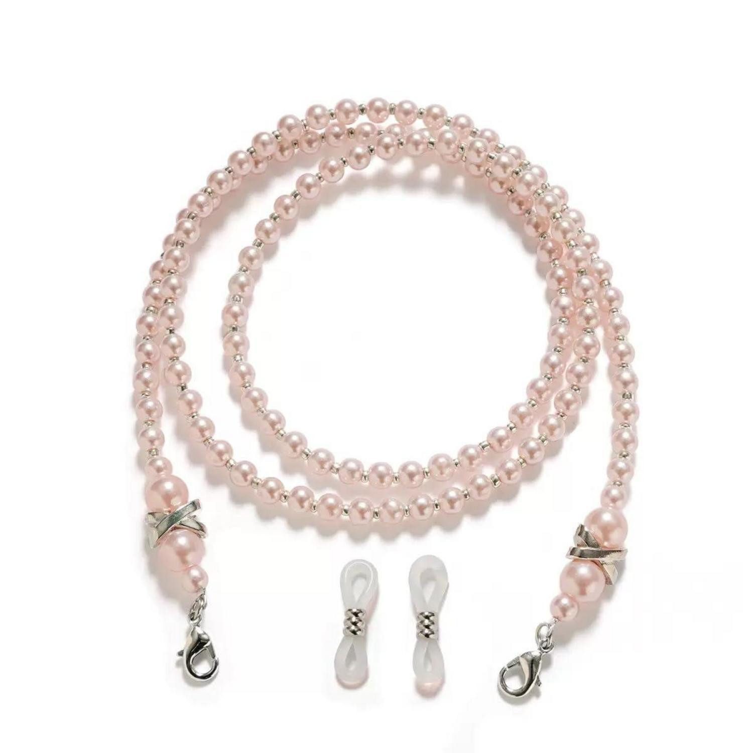 LuxusKollektion Brillenkette Brillenkette Damen Rosa Acrylperlen Elegant
