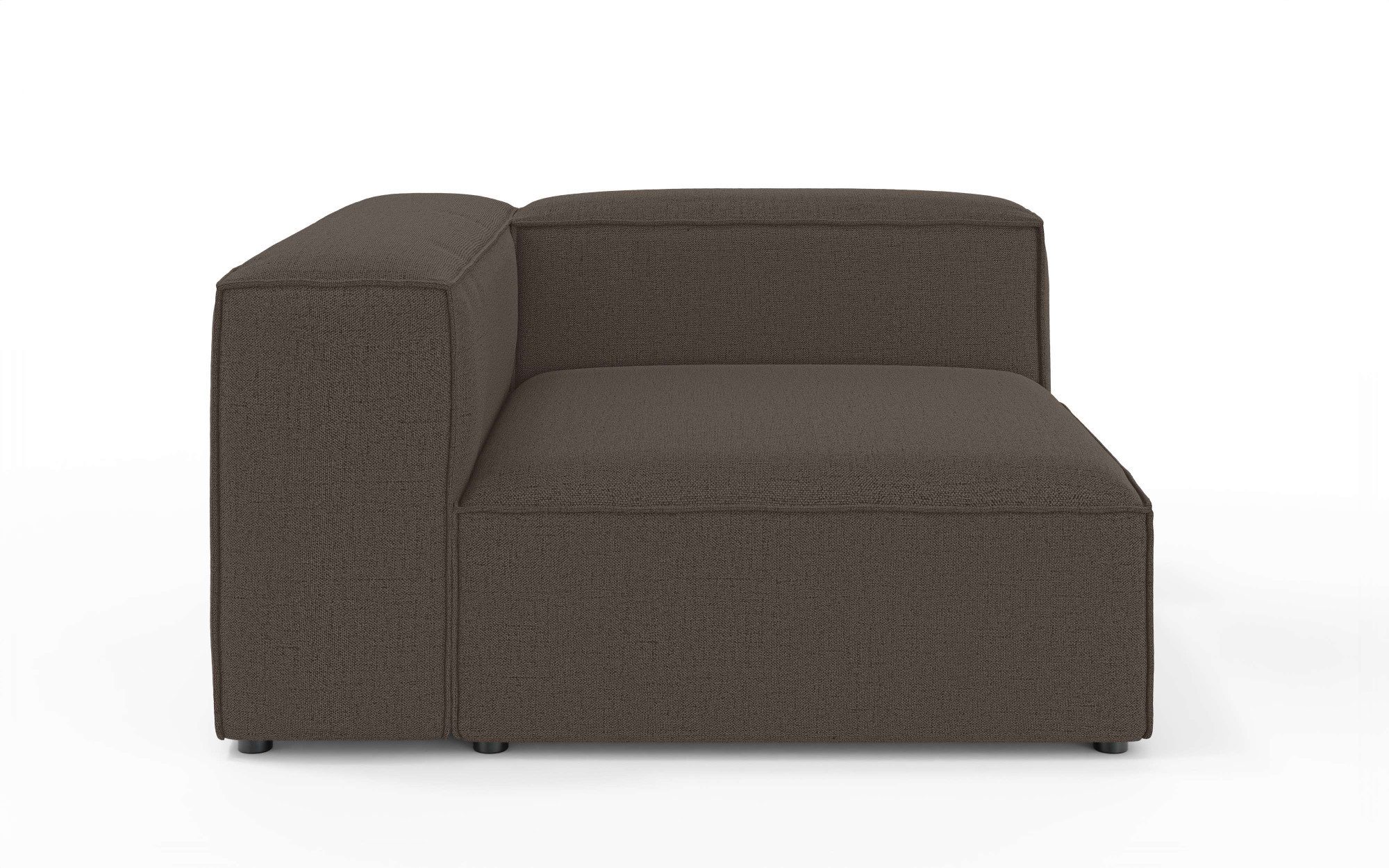 OTTO home Ottomane HAILY links/rechts bestellbar, Loungemöbel, Maße B/T/H: 130/130/72 cm, als Modul oder separat verwendbar, für individuelle Zusammenstellung