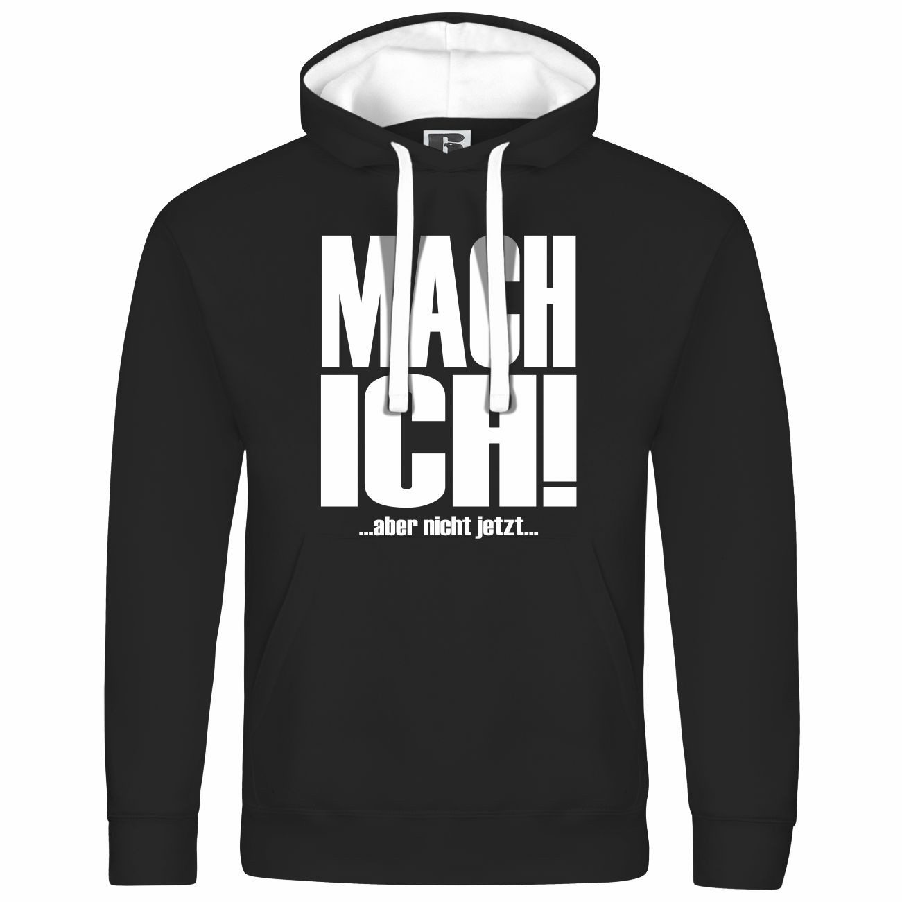 deinshirt Kapuzenpullover Herren Kapuzenpullover Mach ich aber nicht jetzt Mit Print Motiv, Grafik