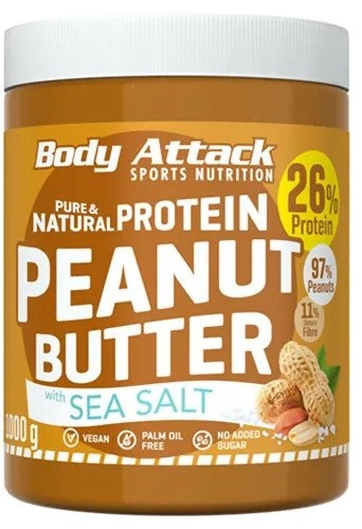Body Attack Nussaufstrich Peanut Butter 1000g
