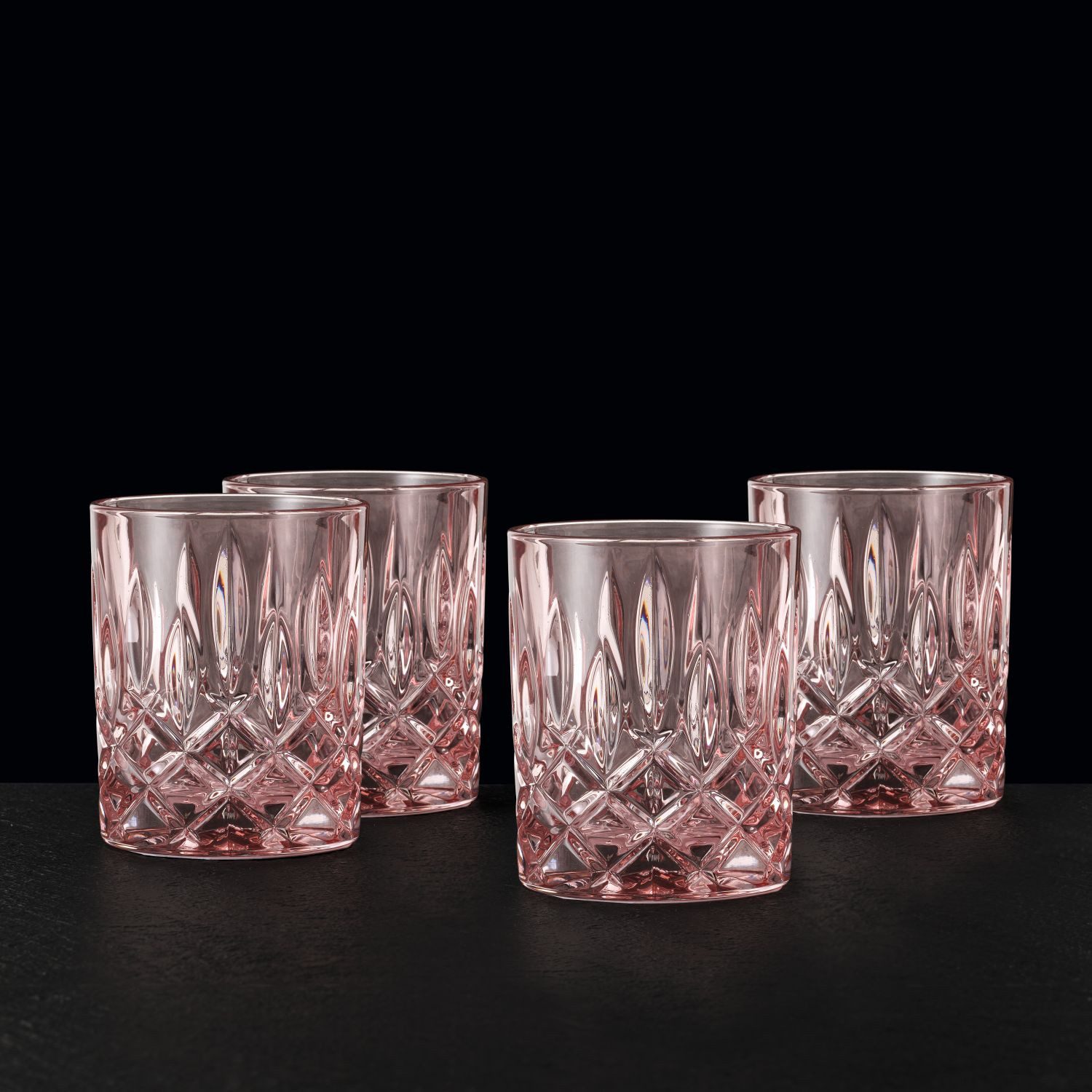 Nachtmann Whiskyglas Noblesse Peach, 4-tlg., Kristallglas, 4er Set