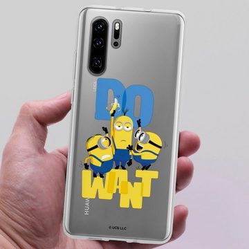 DeinDesign Handyhülle Minions Banane Film Minions Do Want, Huawei P30 Pro Silikon Hülle Bumper Case Handy Schutzhülle