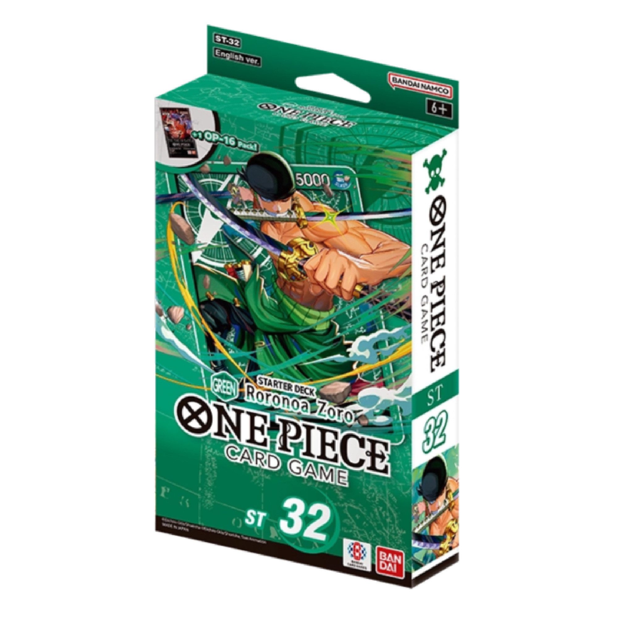 Bandai Sammelkarte ST32 GREEN Roronoa