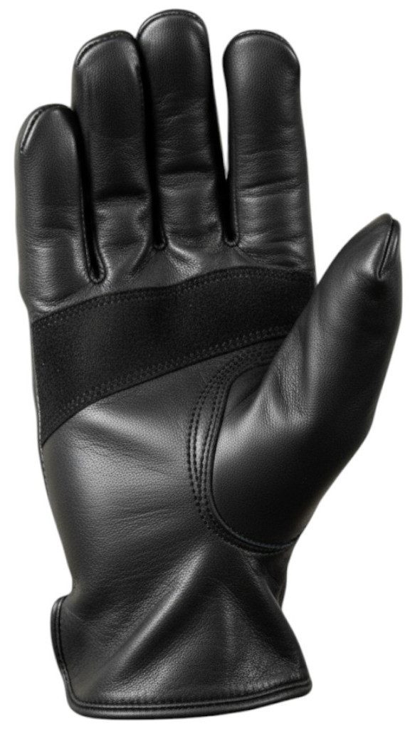 MDM Lederhandschuhe Herren Lederhandschuhe Motorrad Sommer leicht flexibel schwarz (1 Paar Motorradhandschuhe) Rutschhemmende Innenhand für sicheren Halt