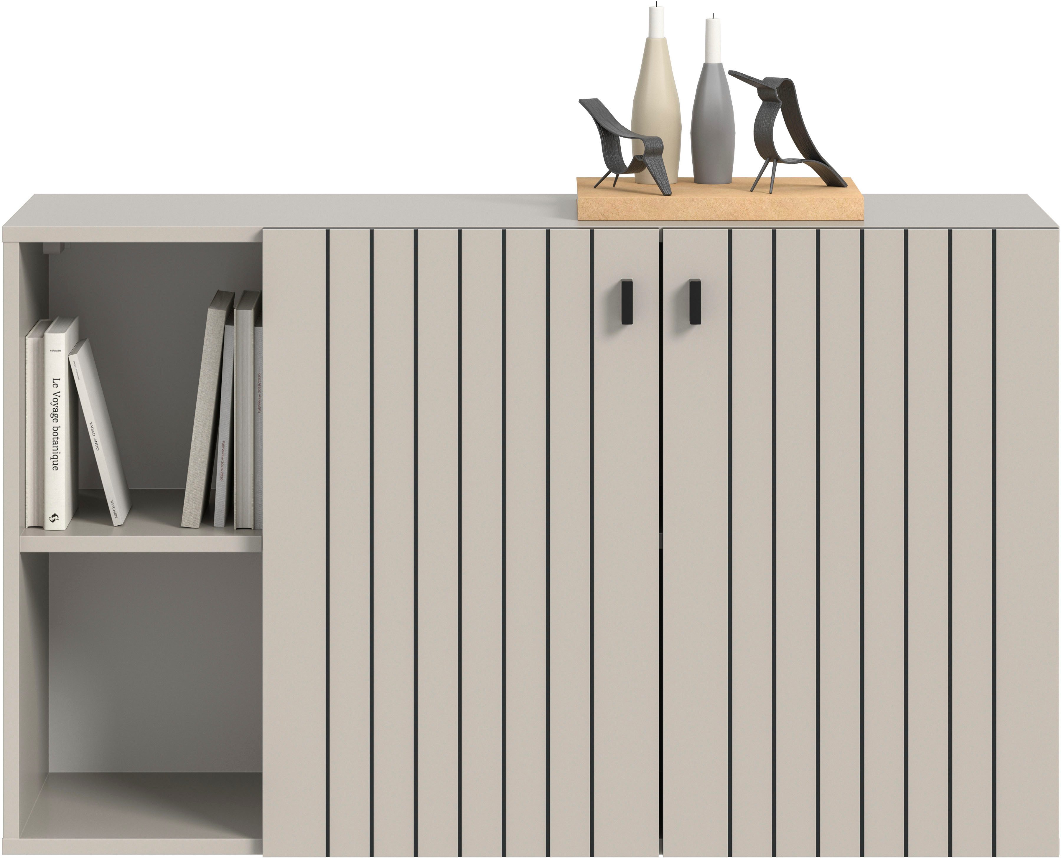 Home affaire Schuhschrank TATIO, Breite 106 cm, hängend, Rillenopik, offene günstig online kaufen