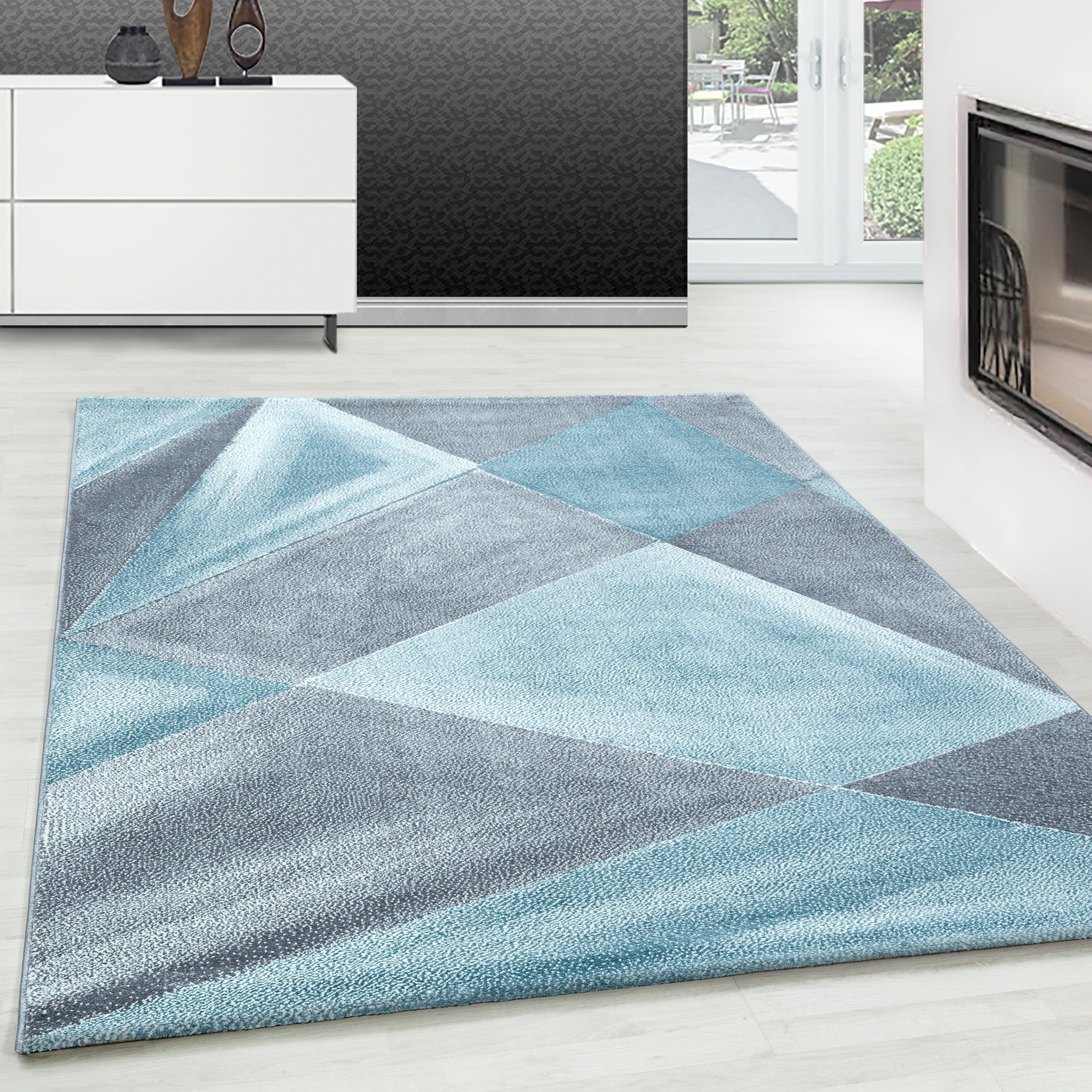Teppium Teppich Geometrisch Design, Rechteckig, Höhe: günstig online kaufen