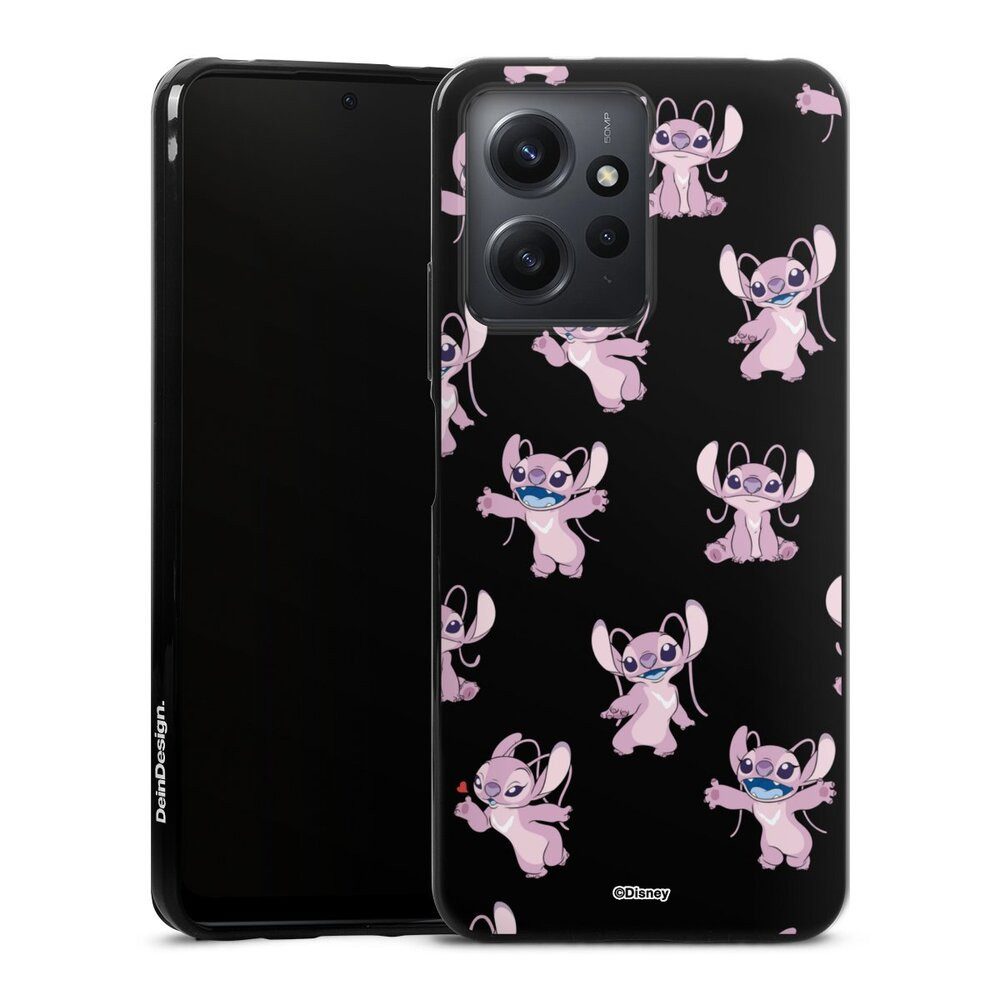 DeinDesign Handyhülle Lilo & Stitch Engel Disney Angel Faces Pattern Transparent, Xiaomi Redmi Note 12 4G Silikon Hülle Bumper Case Handy Schutzhülle