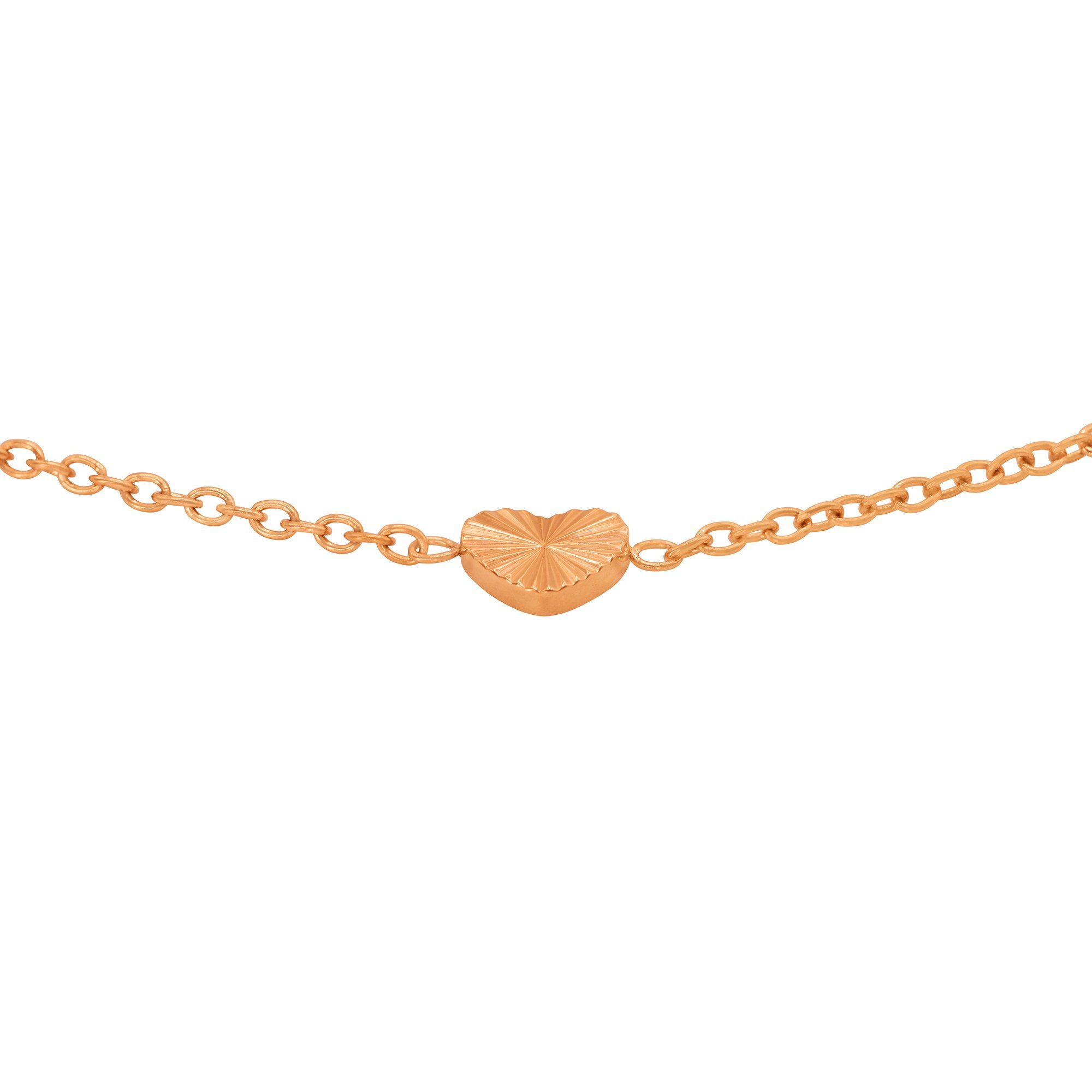 (Armband, inkl. Armband Verlängerungskette Sophia für Damen Geschenkverpackung), goldfarben Heideman mit Armband rose