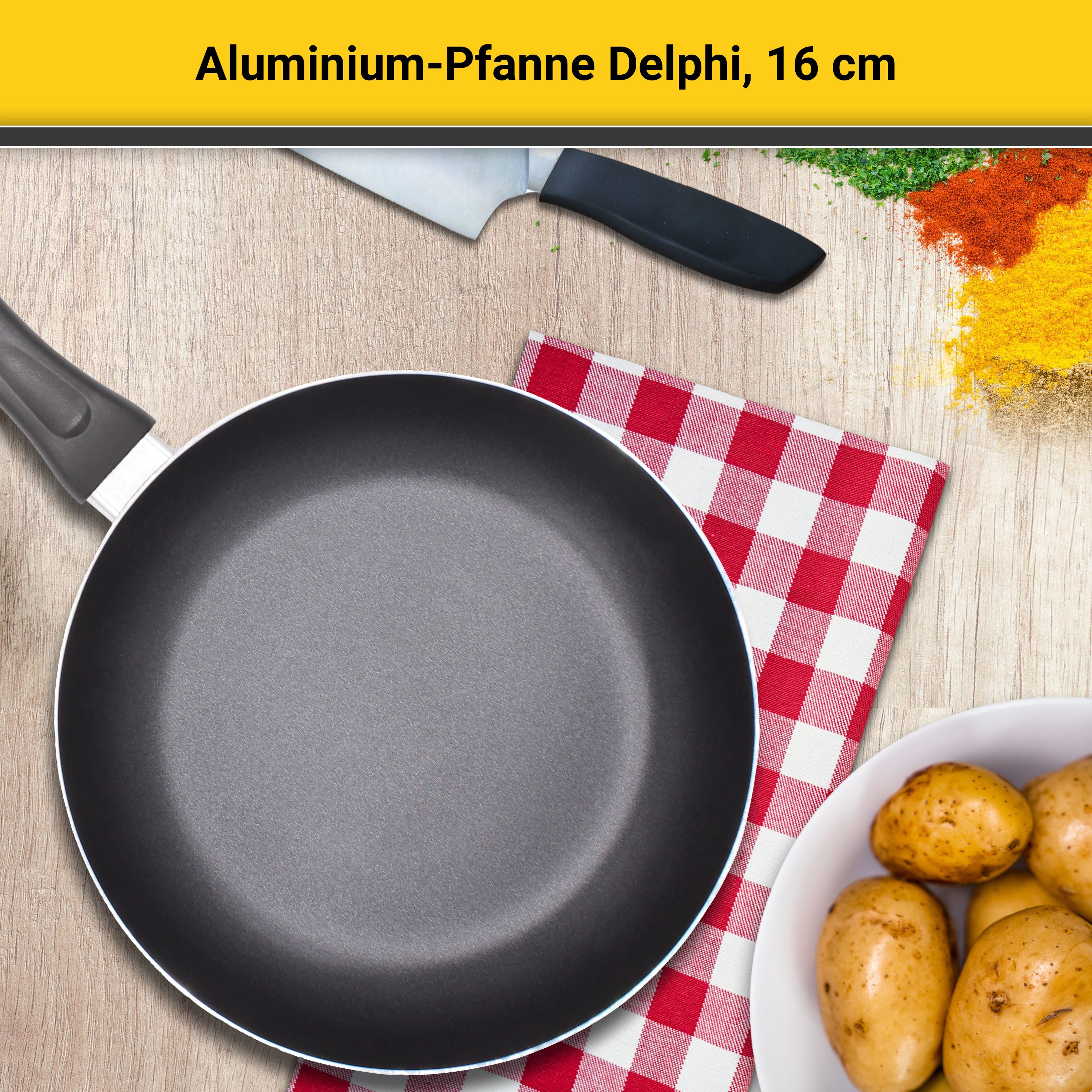 Krüger Bratpfanne Delphi, Aluminium (1-tlg)