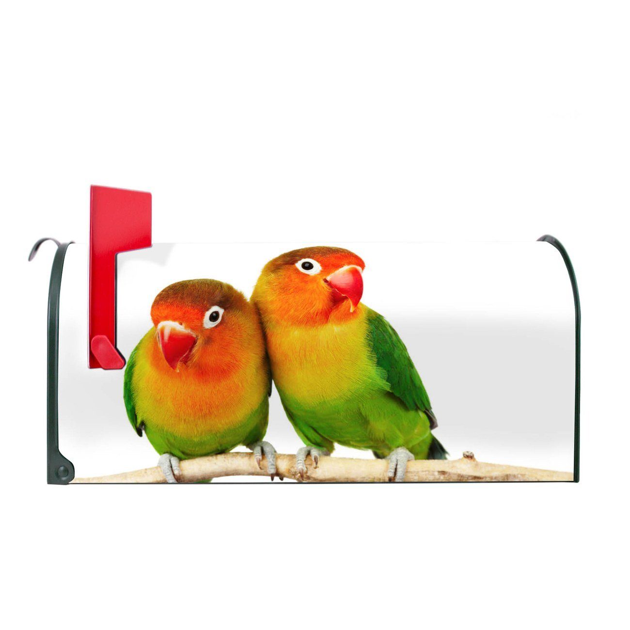 x USA), Mailbox grün Papageien original 17 51 x aus Mississippi Briefkasten, Briefkasten (Amerikanischer cm Amerikanischer banjado 22