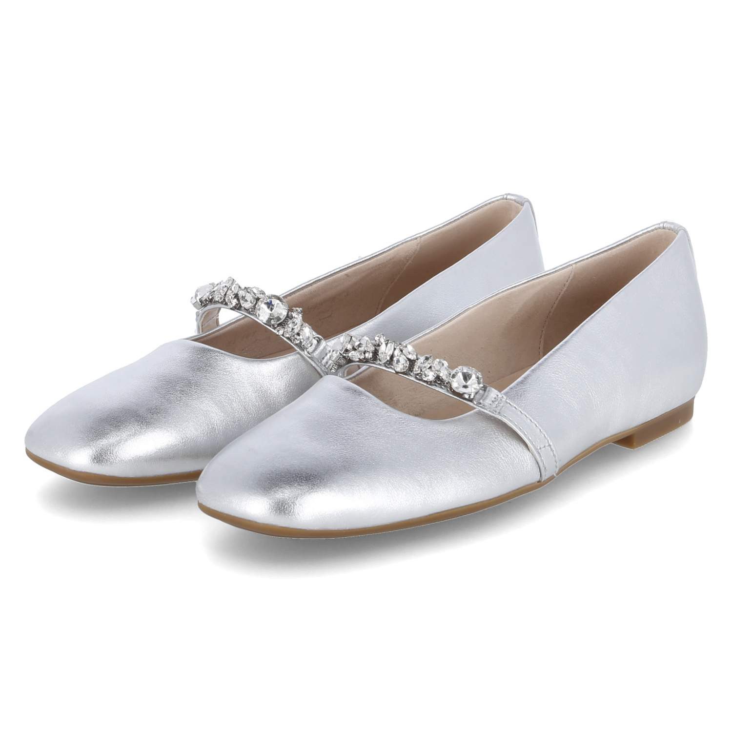 Gabor Gabor 64.141.61 Damen Glattleder silber Ballerina günstig online kaufen