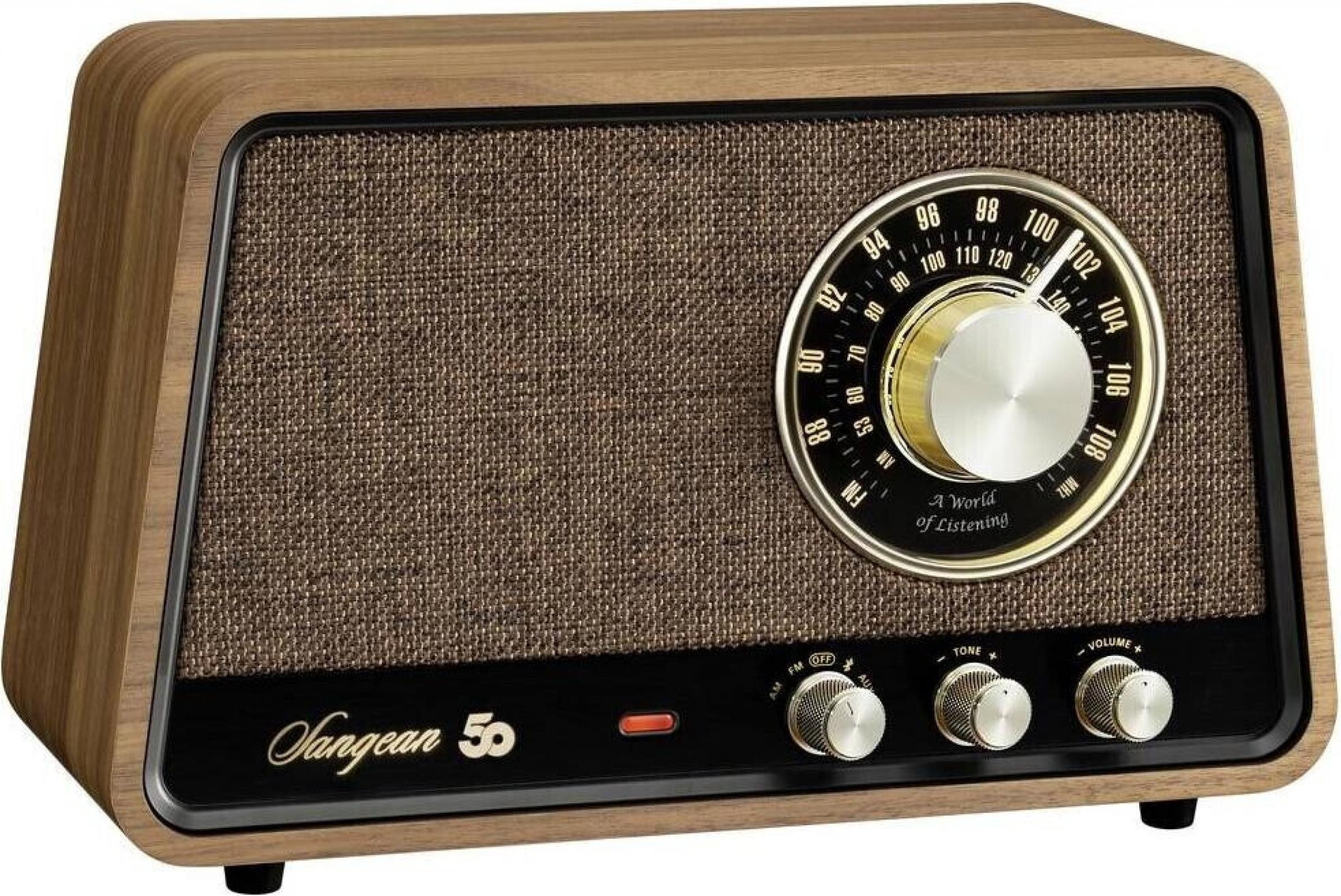 Sangean WR-101 Retro-Radio Vintage Walnut Retro-Radio