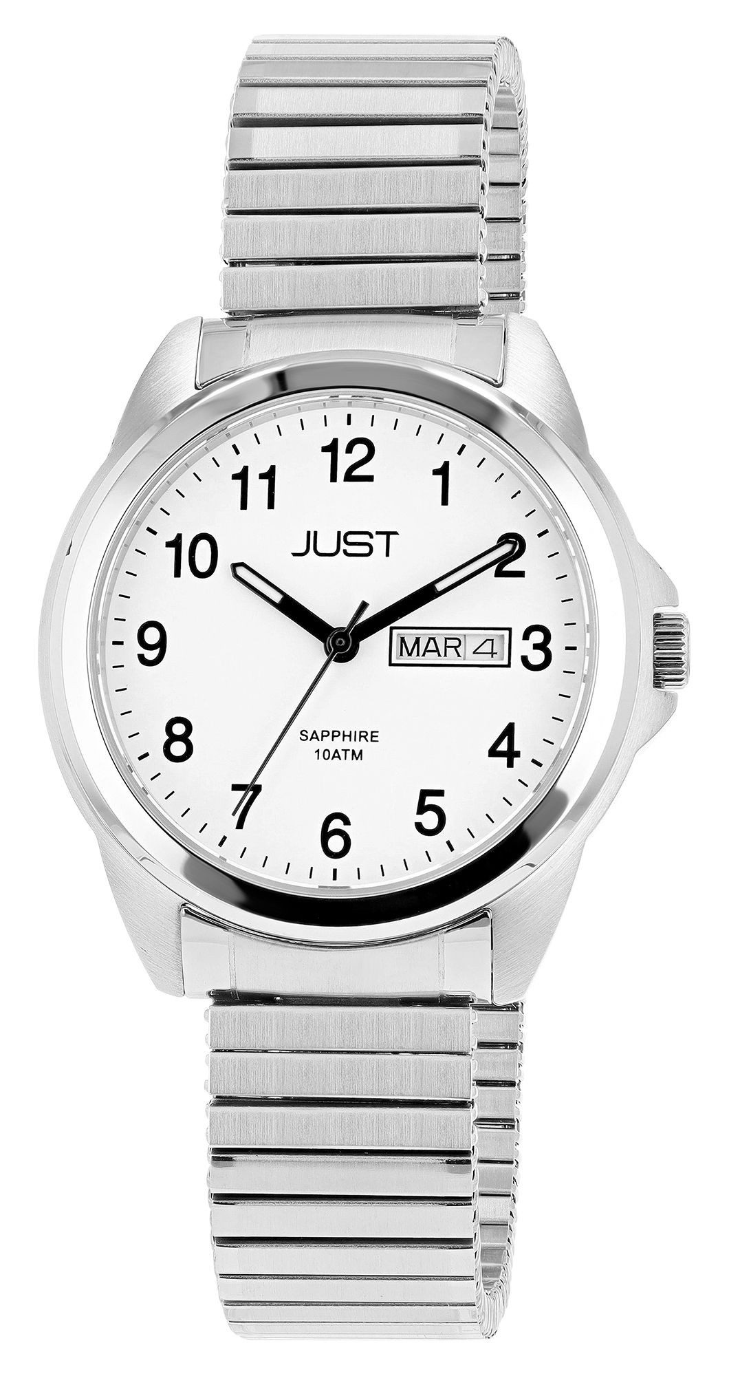 JUST WATCH Quarzuhr Majivi mit Edelstahlzugband, 10 ATM, Datumsanzeige