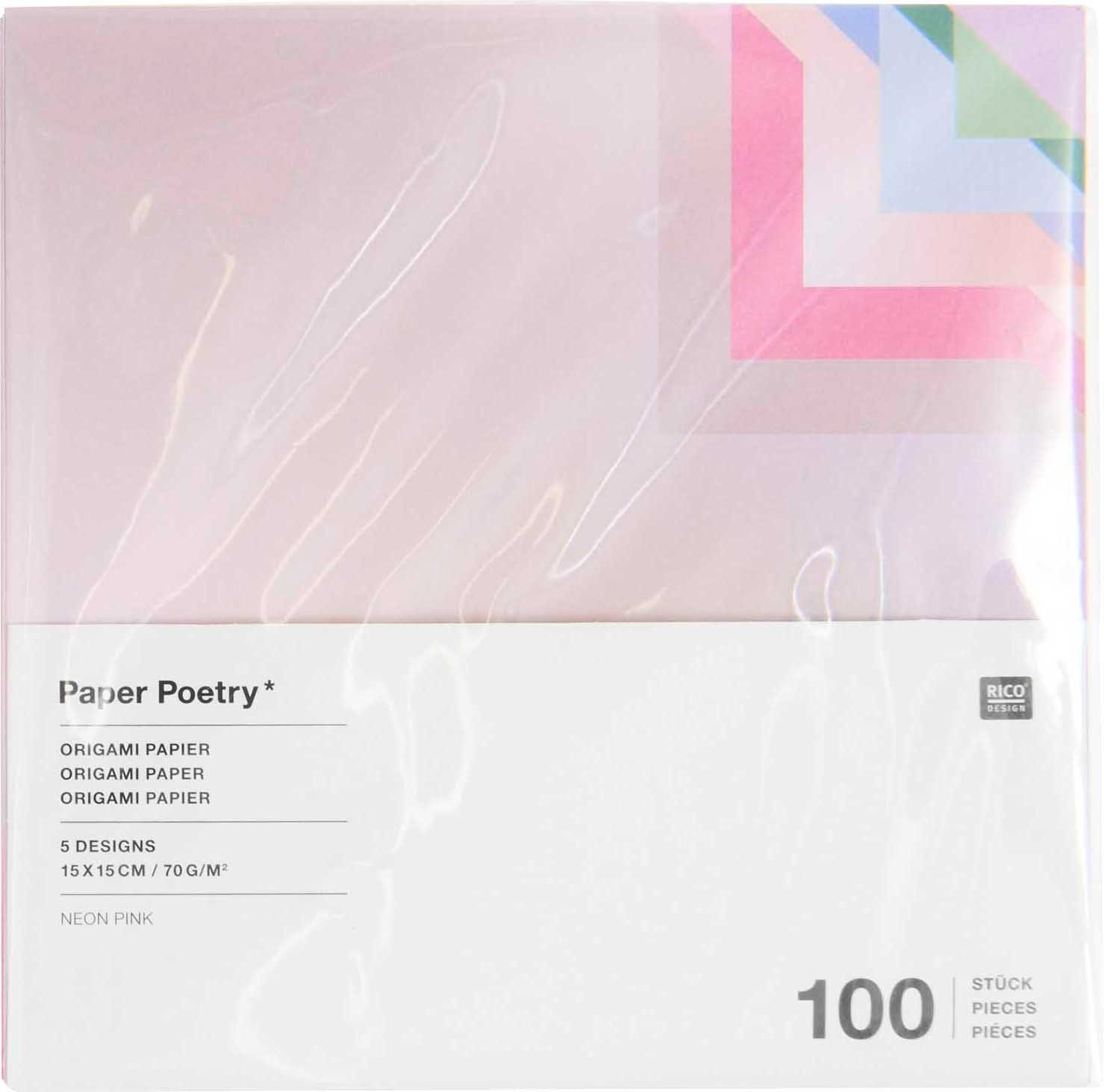 Rico Design Kraftpapier Farbverlauf, 15x15cm, 100 Blatt