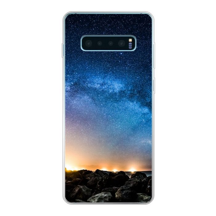 MuchoWow Handyhülle Galaxie - Universum - Sonne - Jungen - Mädchen - Kinder Phone Case Handyhülle Samsung Galaxy S10 Lite Silikon Schutzhülle
