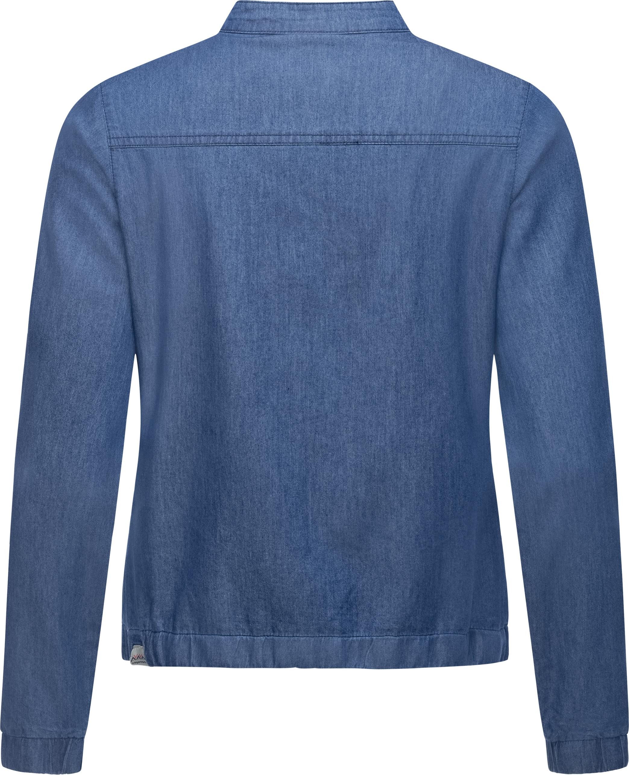 Ragwear Kurzjacke Malawi Denim Leichte Übergangsjacke in Jeans-Optik