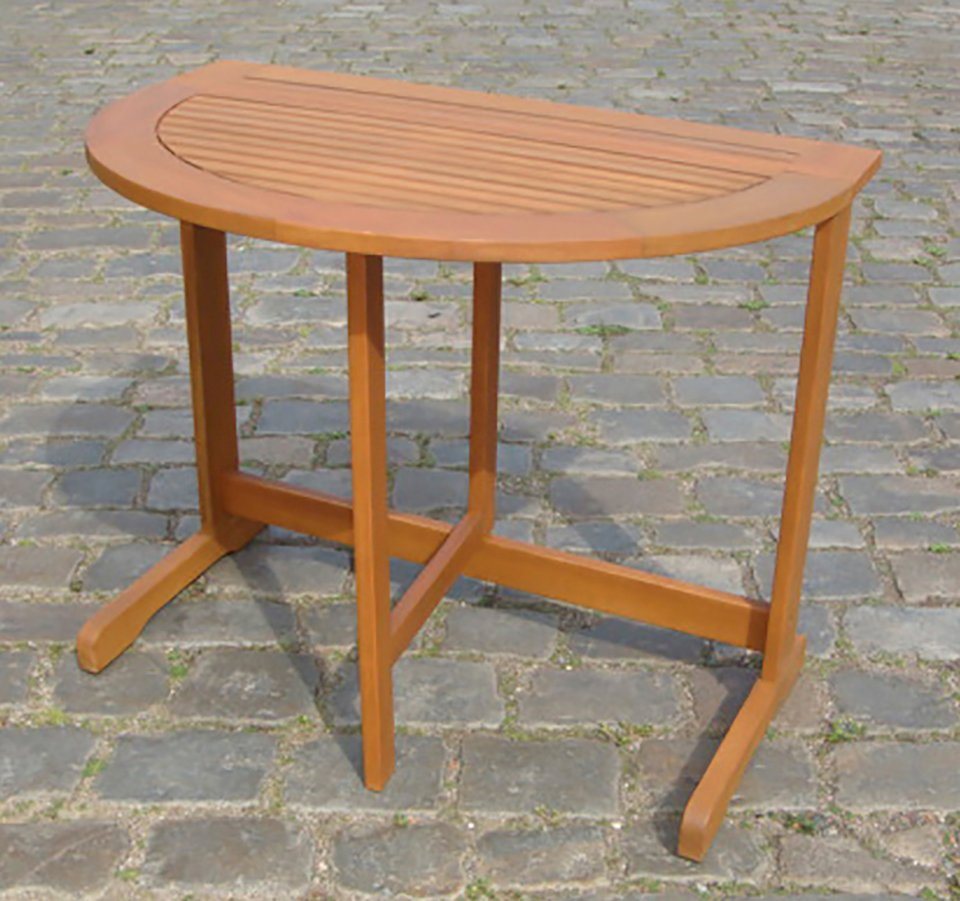 MERXX Gartentisch, 90x60 cm, Mit einseitig abklappbarer Tischplatte