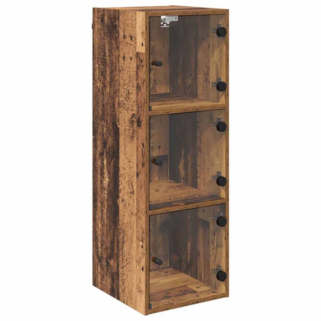 vidaXL Hängeschrank Wandschrank 35 x 37 x 102 cm Holzwerkstoff Altholz (1-St)