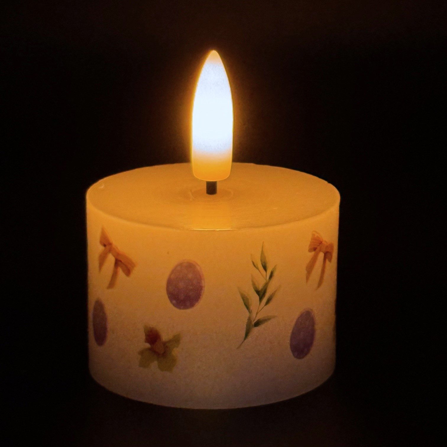 Online-Fuchs LED-Kerze - 6 LED-Teelichter mit Timer im Frühling-Design - Osterdeko (realistische Kerzenflamme, inklusive Geschenkverpackung), inklusive praktisc – Bild 5 von 5