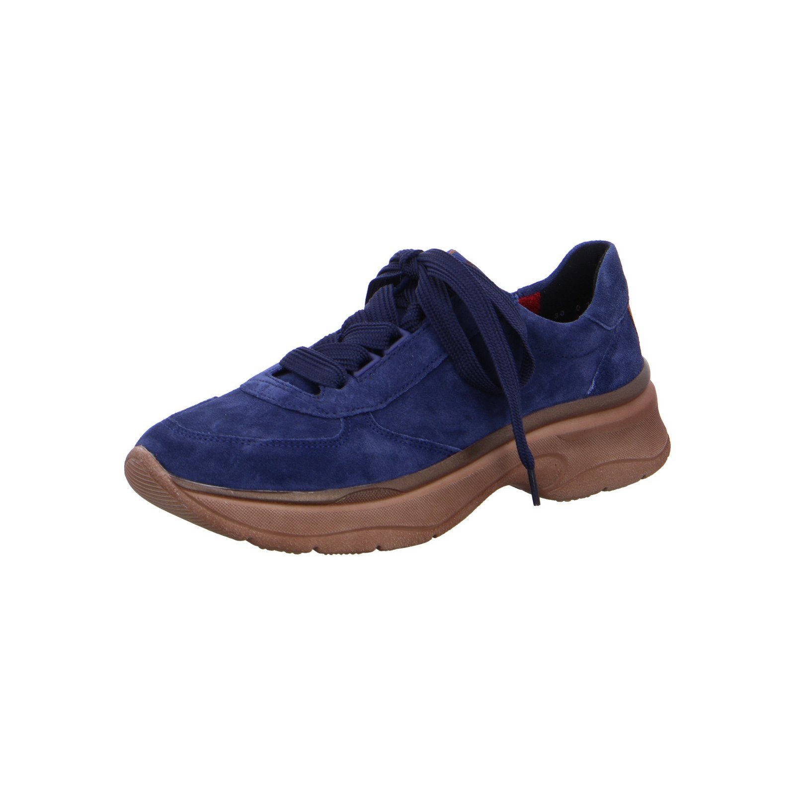 Ara Roma - Damen Schuhe Schnürschuh Sneaker Velours blau